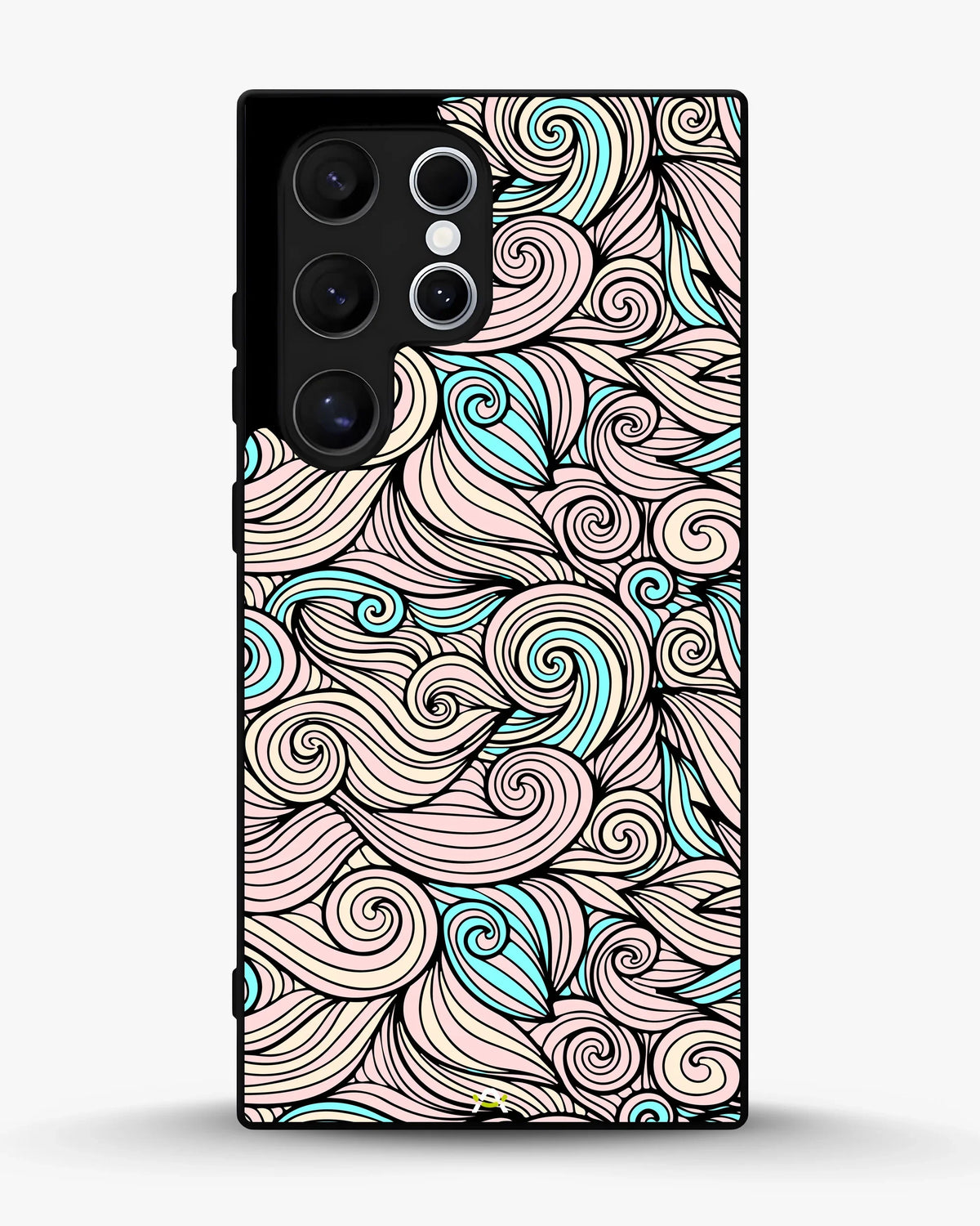 Swirl Pattern Phone Case - Dreamy Pink & Blue Print for iPhone, Samsung, Pixel, OnePlus & Vivo