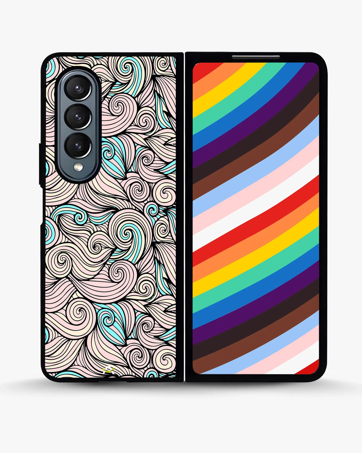 Swirl Pattern Phone Case - Dreamy Pink & Blue Print for iPhone, Samsung, Pixel, OnePlus & Vivo