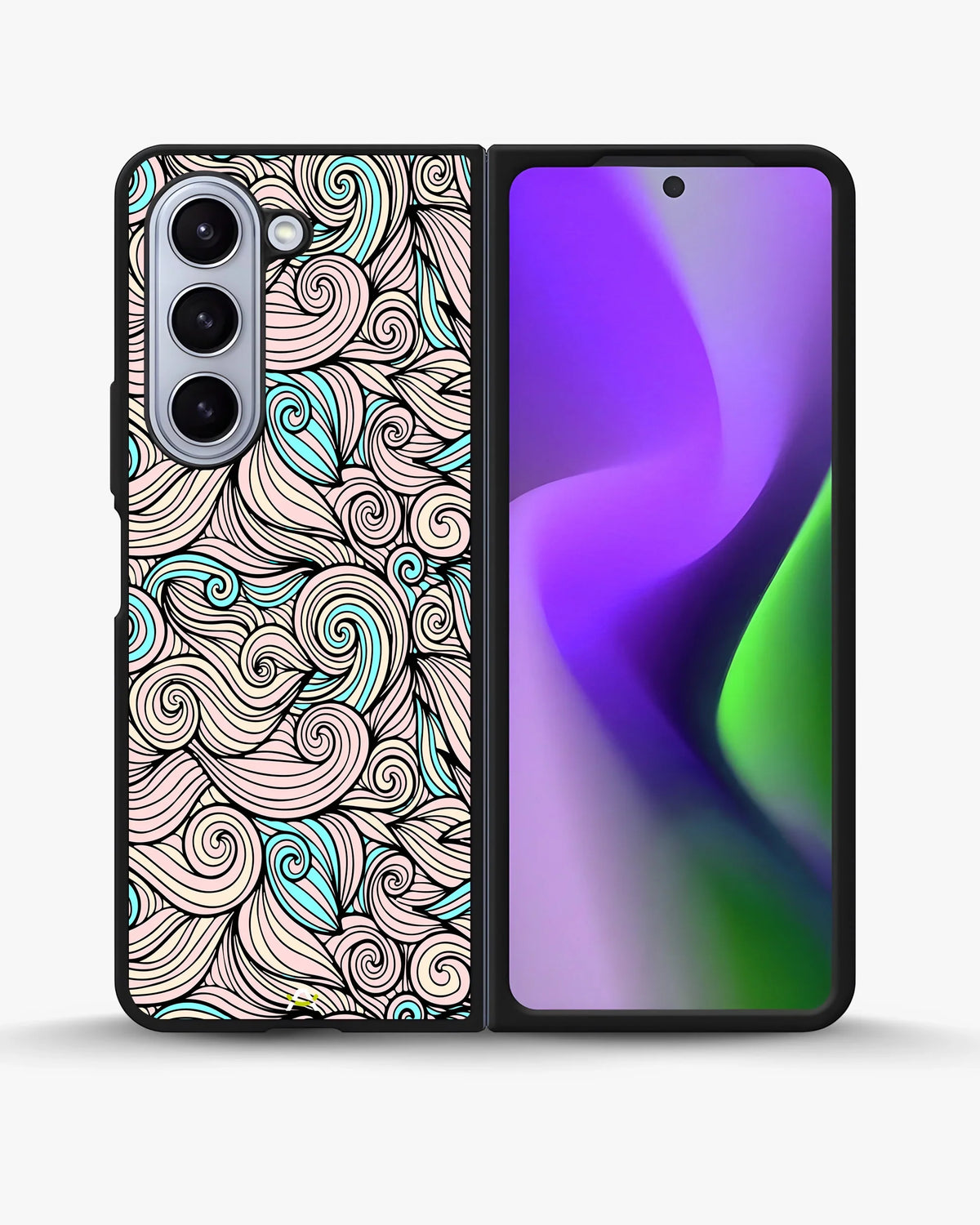 Swirl Pattern Phone Case - Dreamy Pink & Blue Print for iPhone, Samsung, Pixel, OnePlus & Vivo
