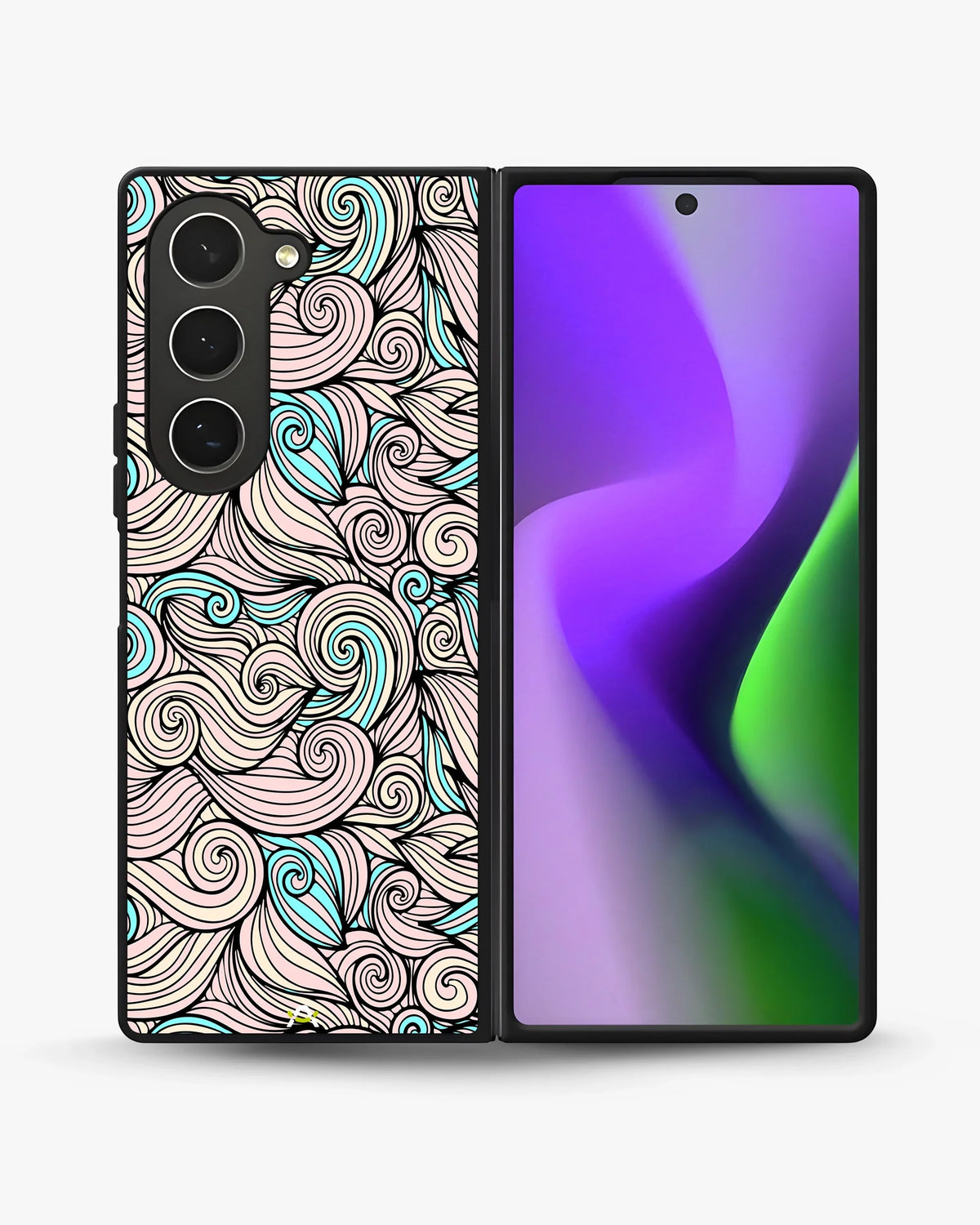 Swirl Pattern Phone Case - Dreamy Pink & Blue Print for iPhone, Samsung, Pixel, OnePlus & Vivo