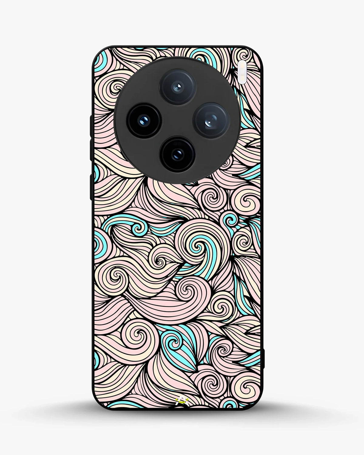 Swirl Pattern Phone Case - Dreamy Pink & Blue Print for iPhone, Samsung, Pixel, OnePlus & Vivo