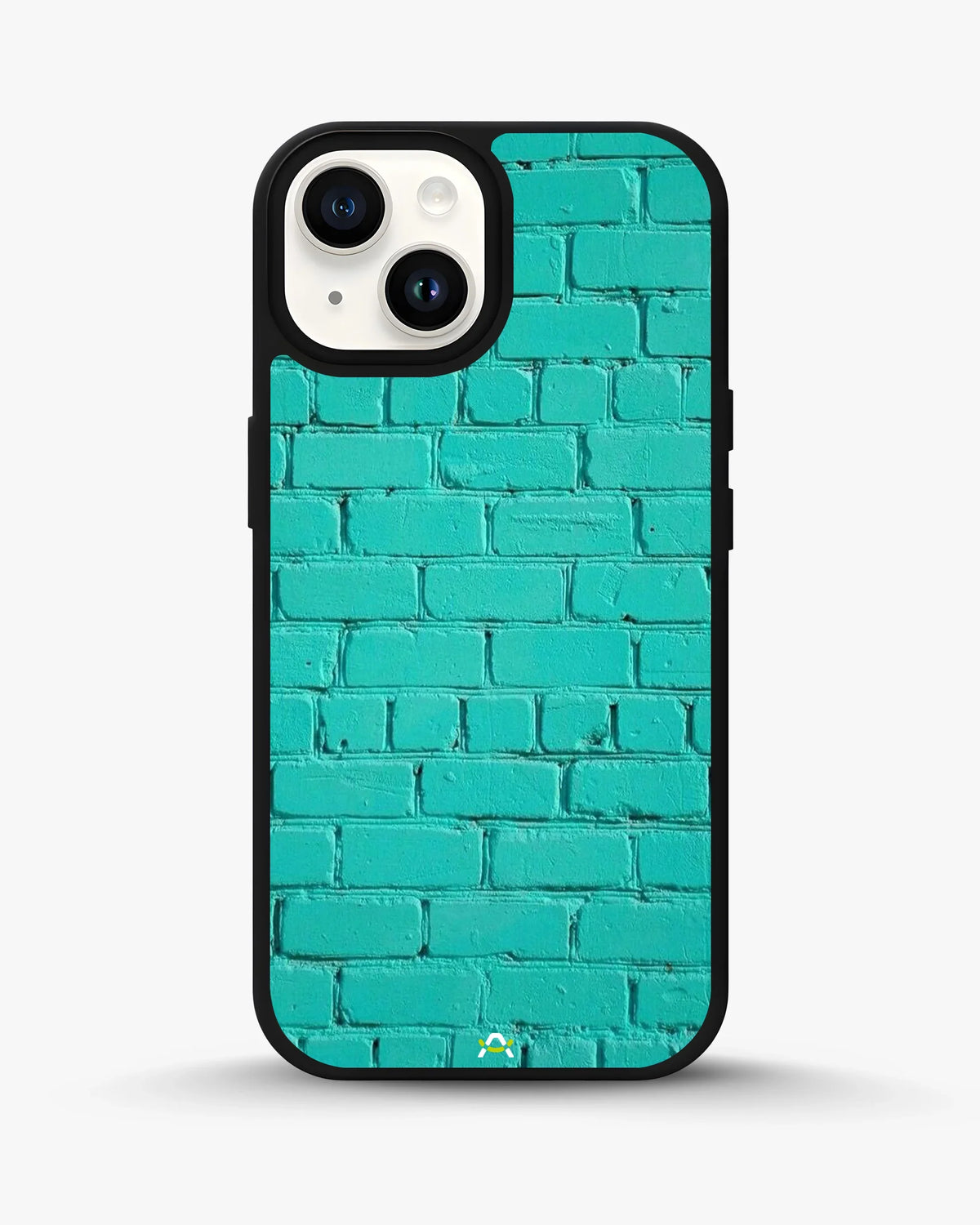 Teal Brick Wall Phone Case - Turquoise Painted Masonry Print for iPhone, Samsung, Pixel, OnePlus & Vivo