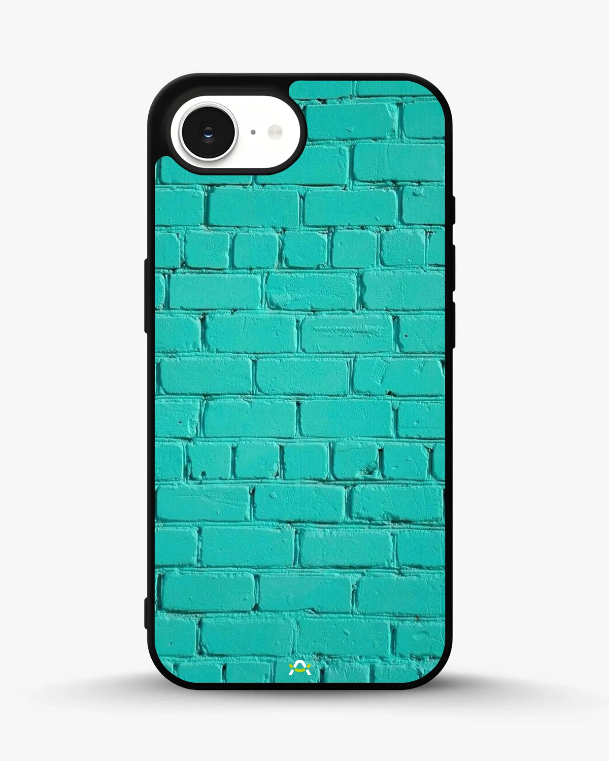 Teal Brick Wall Phone Case - Turquoise Painted Masonry Print for iPhone, Samsung, Pixel, OnePlus & Vivo