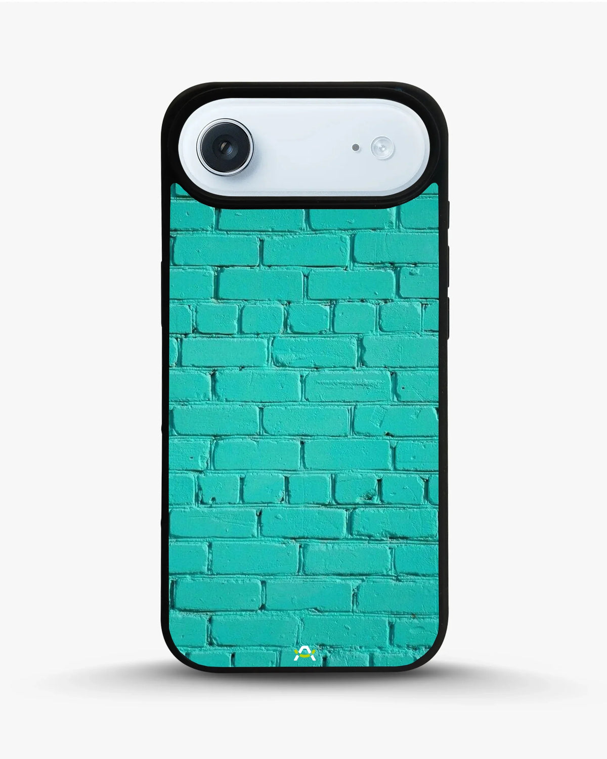 Teal Brick Wall Phone Case - Turquoise Painted Masonry Print for iPhone, Samsung, Pixel, OnePlus & Vivo
