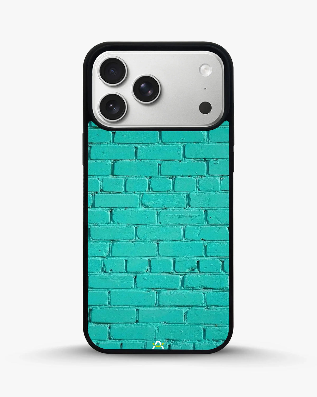 Teal Brick Wall Phone Case - Turquoise Painted Masonry Print for iPhone, Samsung, Pixel, OnePlus & Vivo