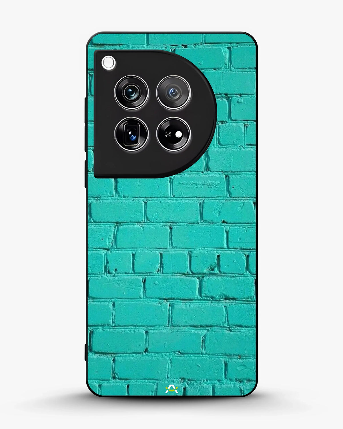 Teal Brick Wall Phone Case - Turquoise Painted Masonry Print for iPhone, Samsung, Pixel, OnePlus & Vivo