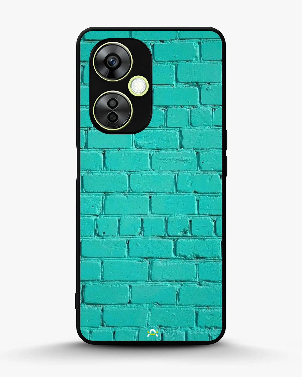 Teal Brick Wall Phone Case - Turquoise Painted Masonry Print for iPhone, Samsung, Pixel, OnePlus & Vivo