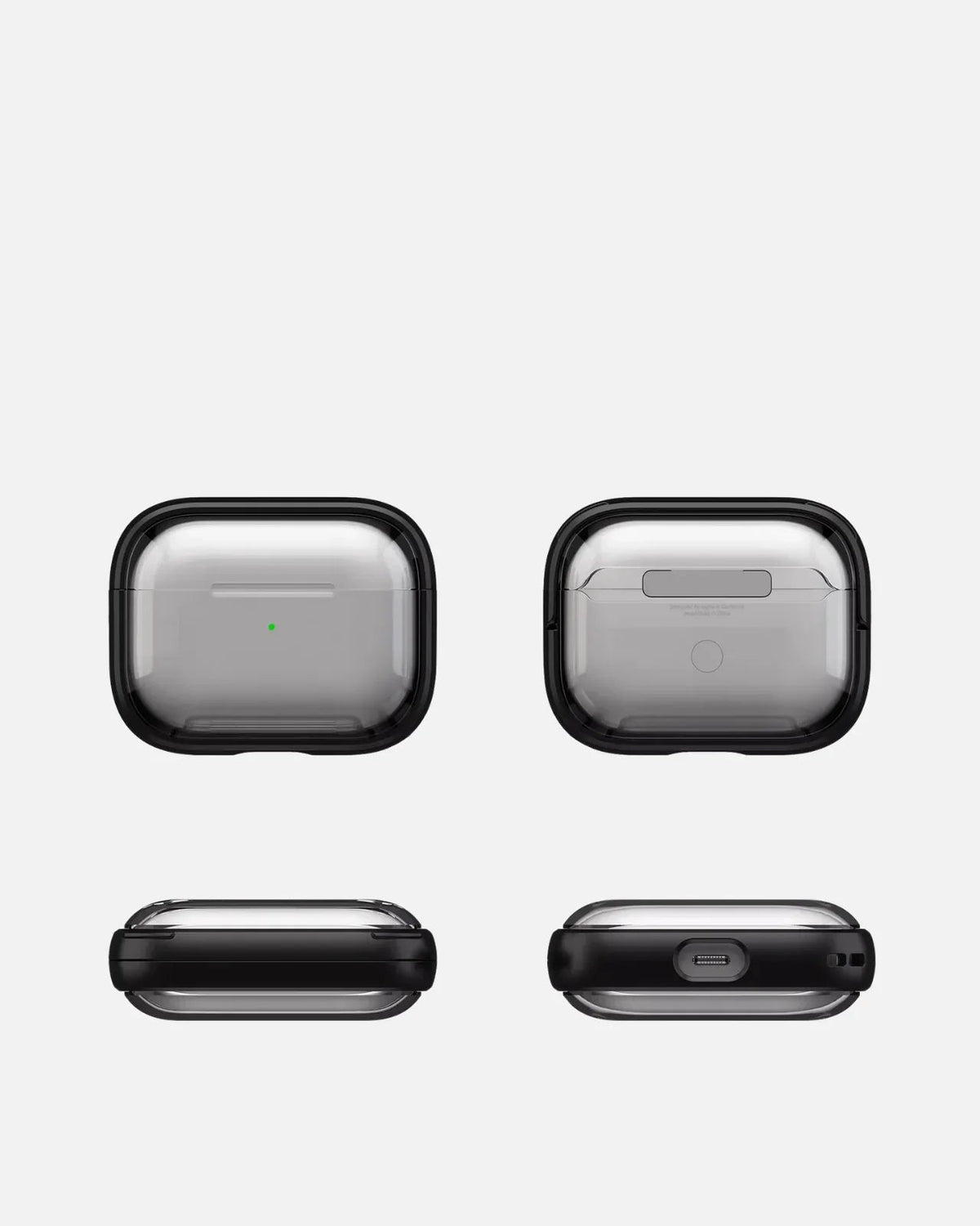Transparent Shockproof AirPods Case with Kickstand – For AirPods Pro / Pro 2 / AirPods 4