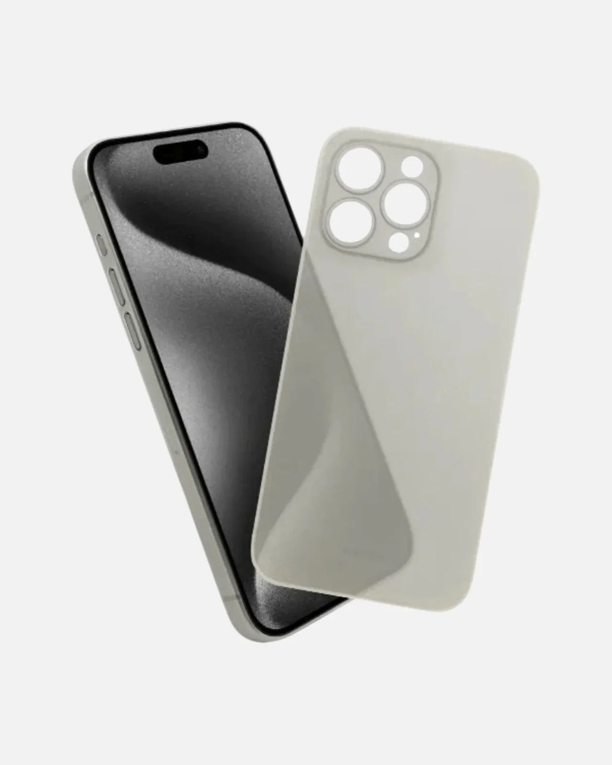 Ultra-Thin Air Skin iPhone Cover β Slim & Sleek Design for iPhone 15 Pro & 15 Pro Max | Titanium Gray