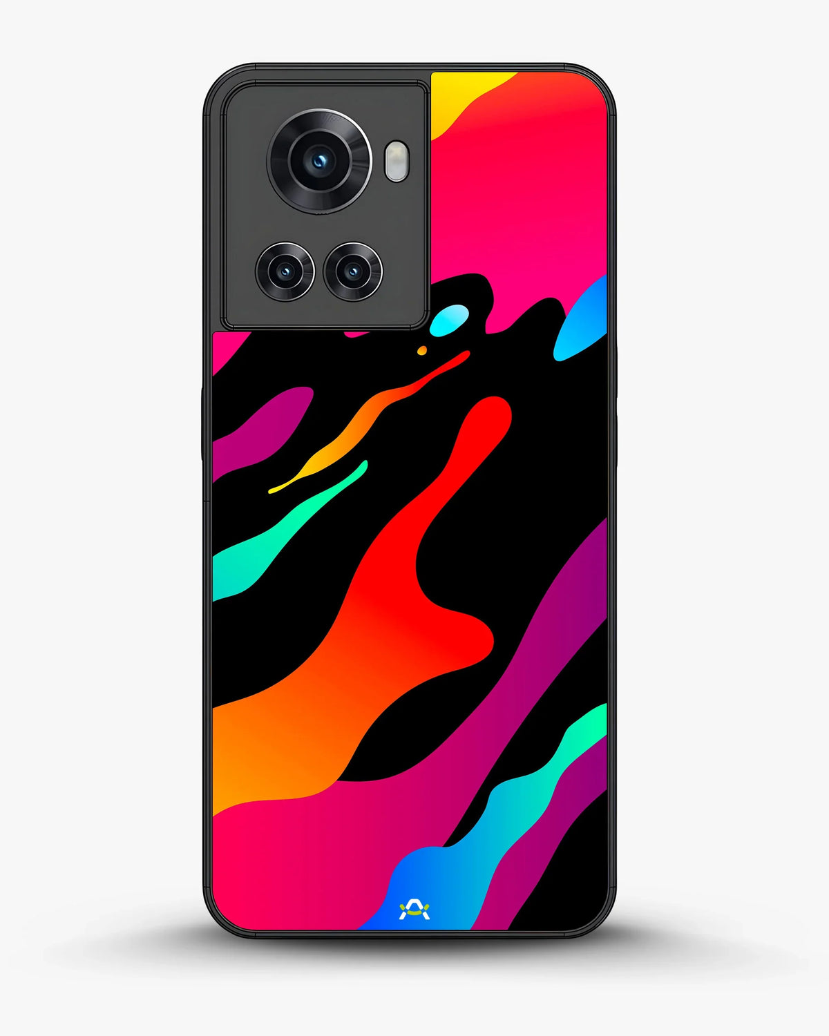 Vibrant Fluid Abstract Phone Case - Bold Multicolor Print for iPhone, Samsung, Pixel, OnePlus & Vivo