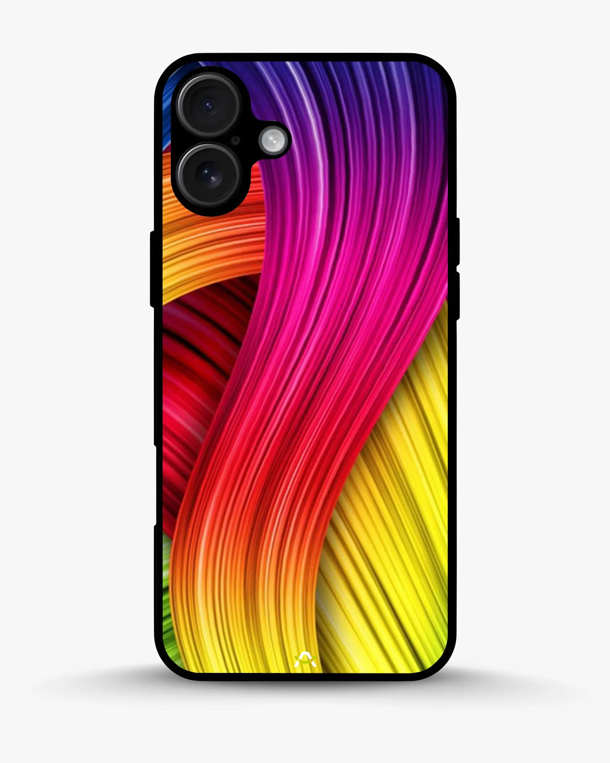 Vibrant Silk Waves Phone Case - Flowing Rainbow Strands Print for iPhone, Samsung, Pixel, OnePlus & Vivo