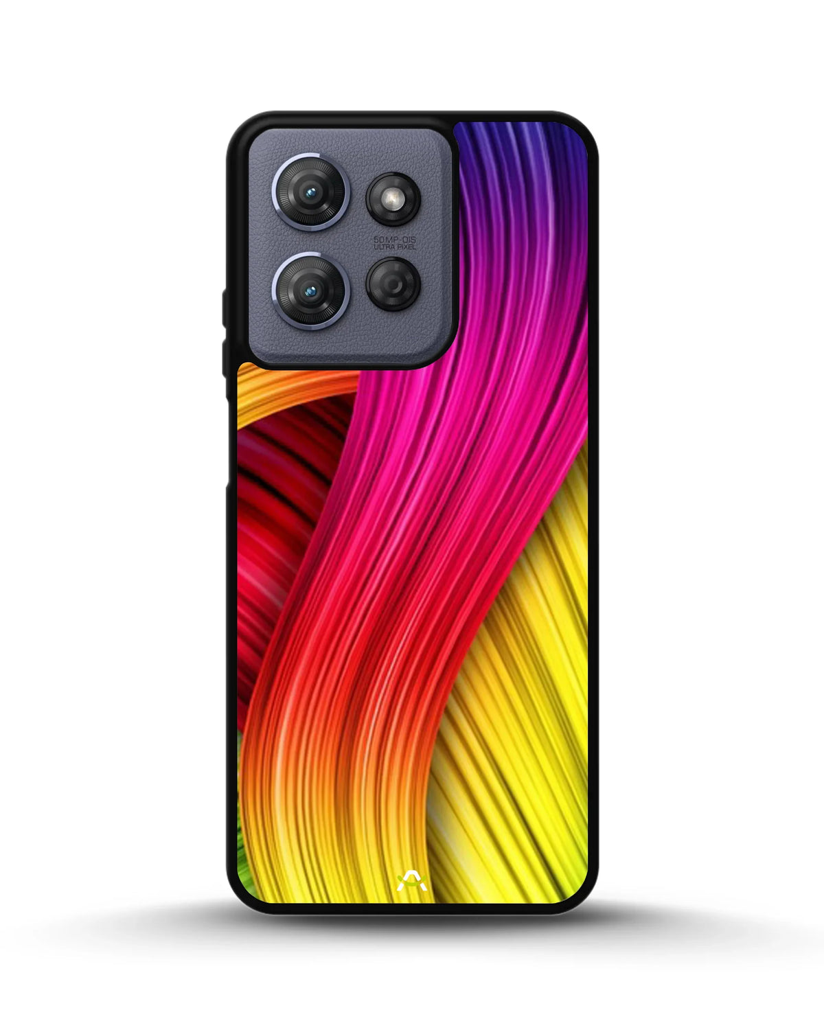 Vibrant Silk Waves Phone Case - Flowing Rainbow Strands Print for iPhone, Samsung, Pixel, OnePlus & Vivo