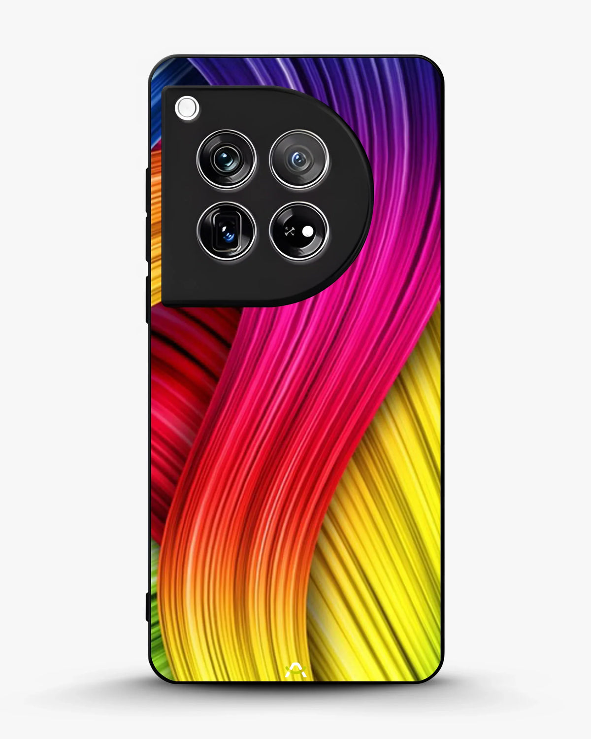Vibrant Silk Waves Phone Case - Flowing Rainbow Strands Print for iPhone, Samsung, Pixel, OnePlus & Vivo