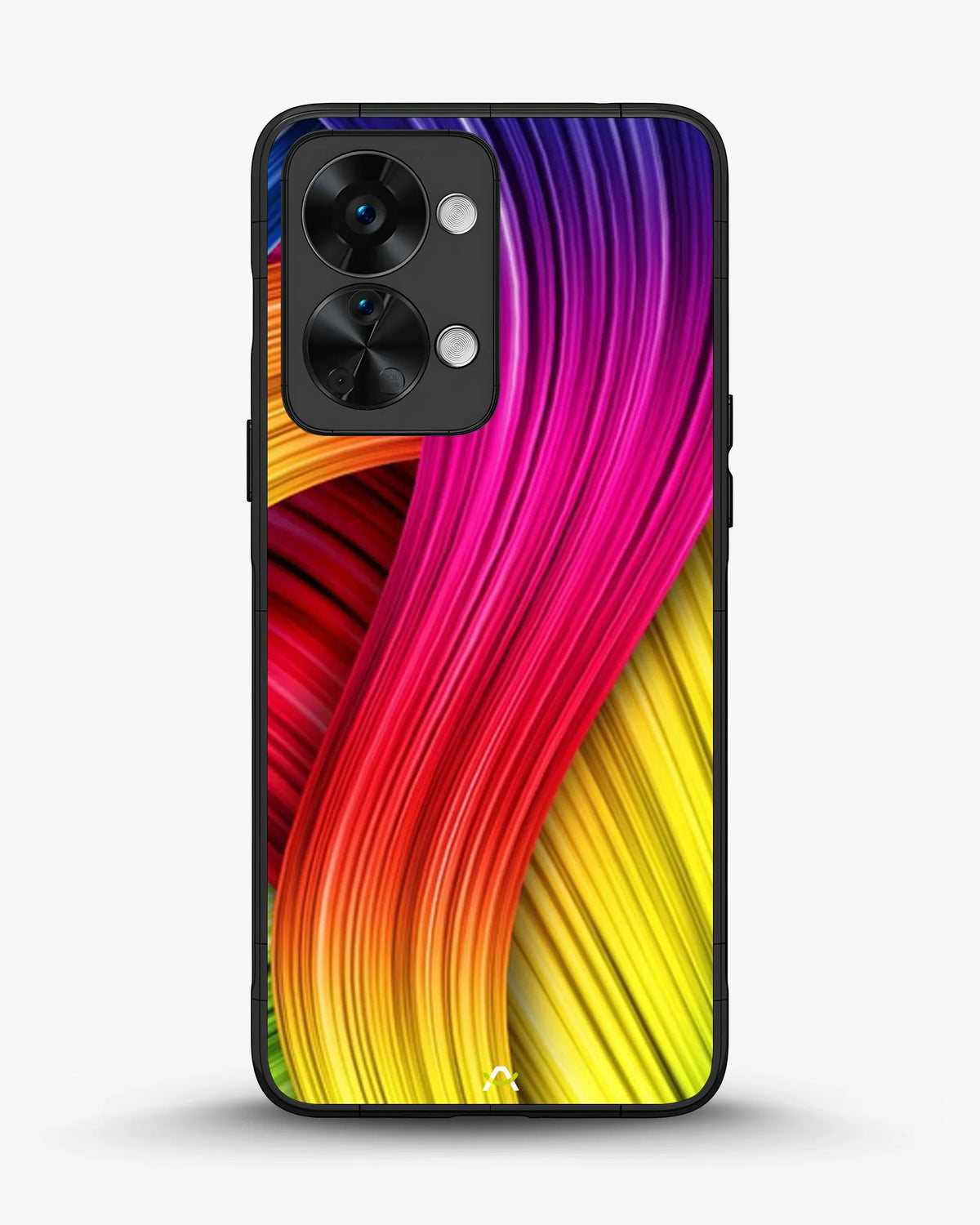 Vibrant Silk Waves Phone Case - Flowing Rainbow Strands Print for iPhone, Samsung, Pixel, OnePlus & Vivo