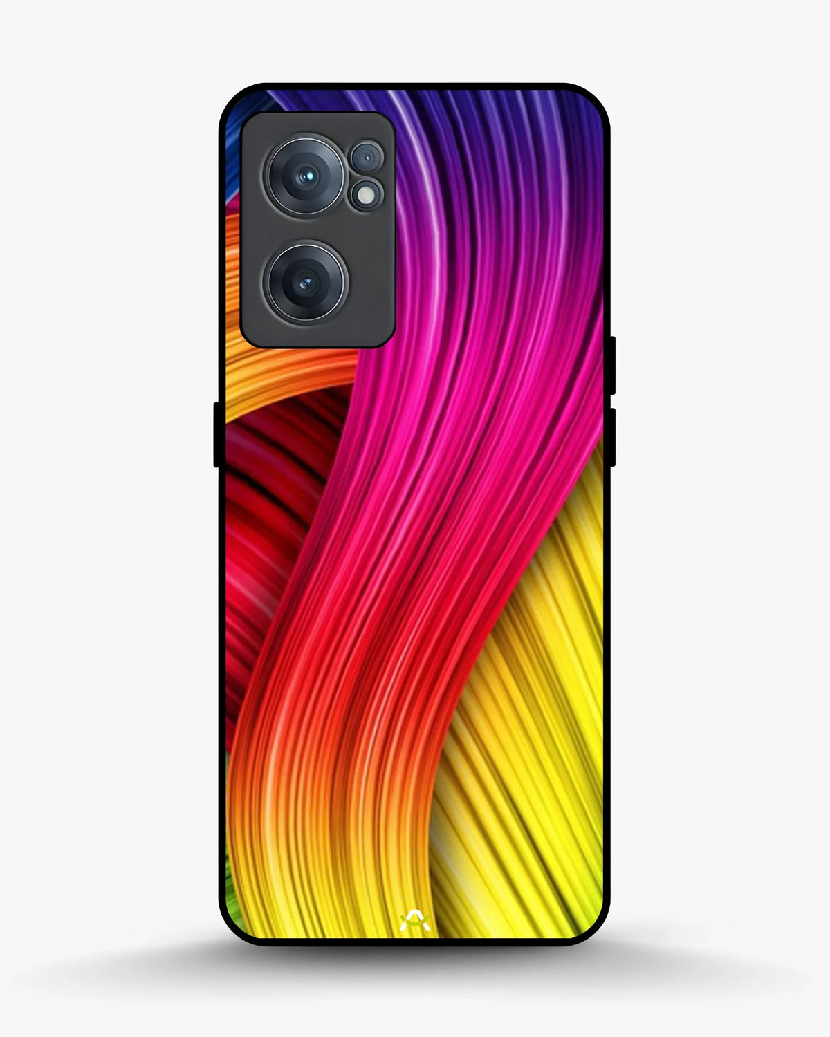 Vibrant Silk Waves Phone Case - Flowing Rainbow Strands Print for iPhone, Samsung, Pixel, OnePlus & Vivo