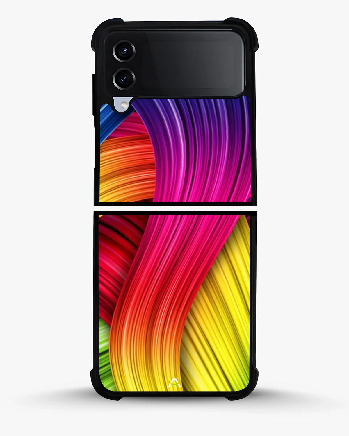 Vibrant Silk Waves Phone Case - Flowing Rainbow Strands Print for iPhone, Samsung, Pixel, OnePlus & Vivo
