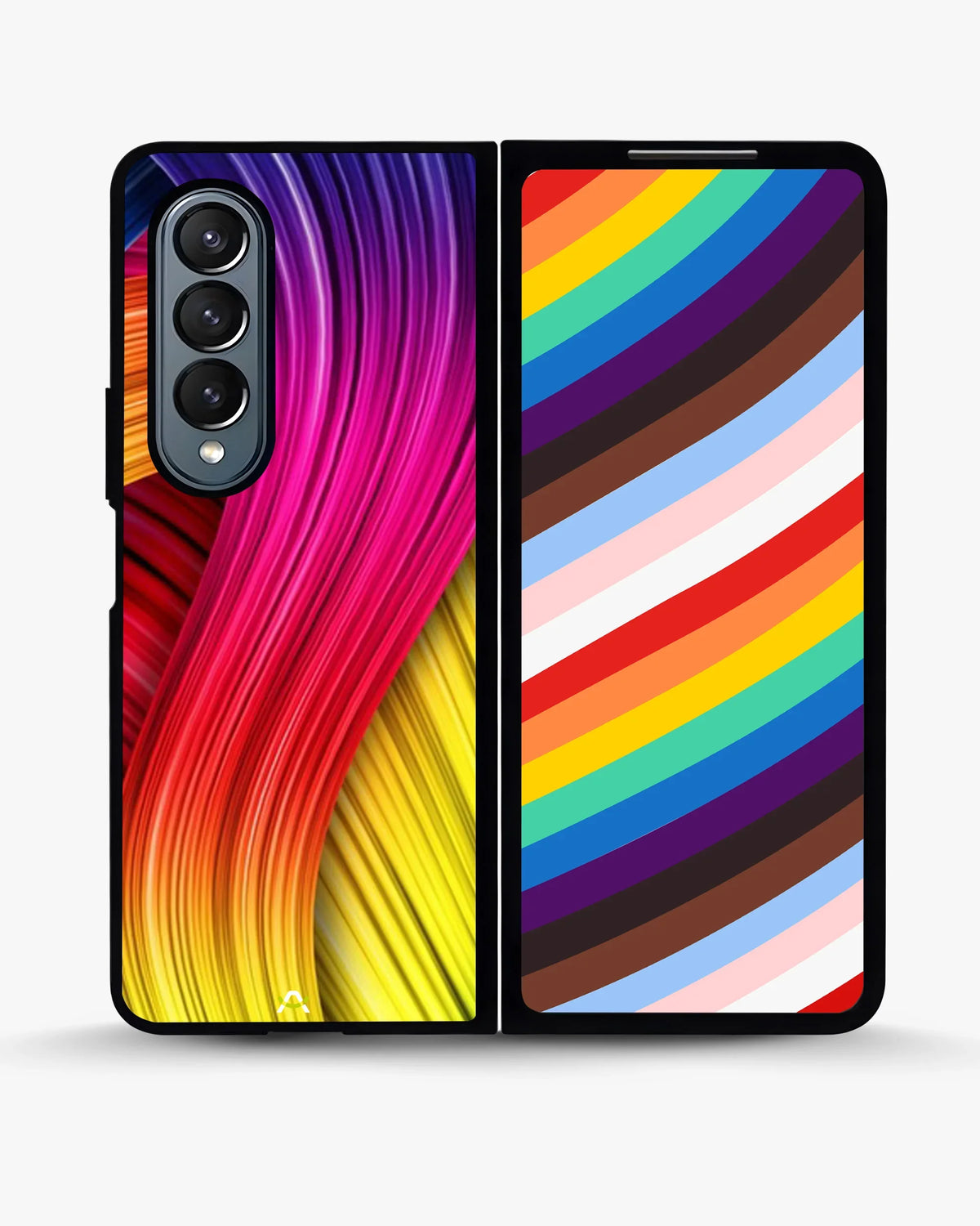 Vibrant Silk Waves Phone Case - Flowing Rainbow Strands Print for iPhone, Samsung, Pixel, OnePlus & Vivo