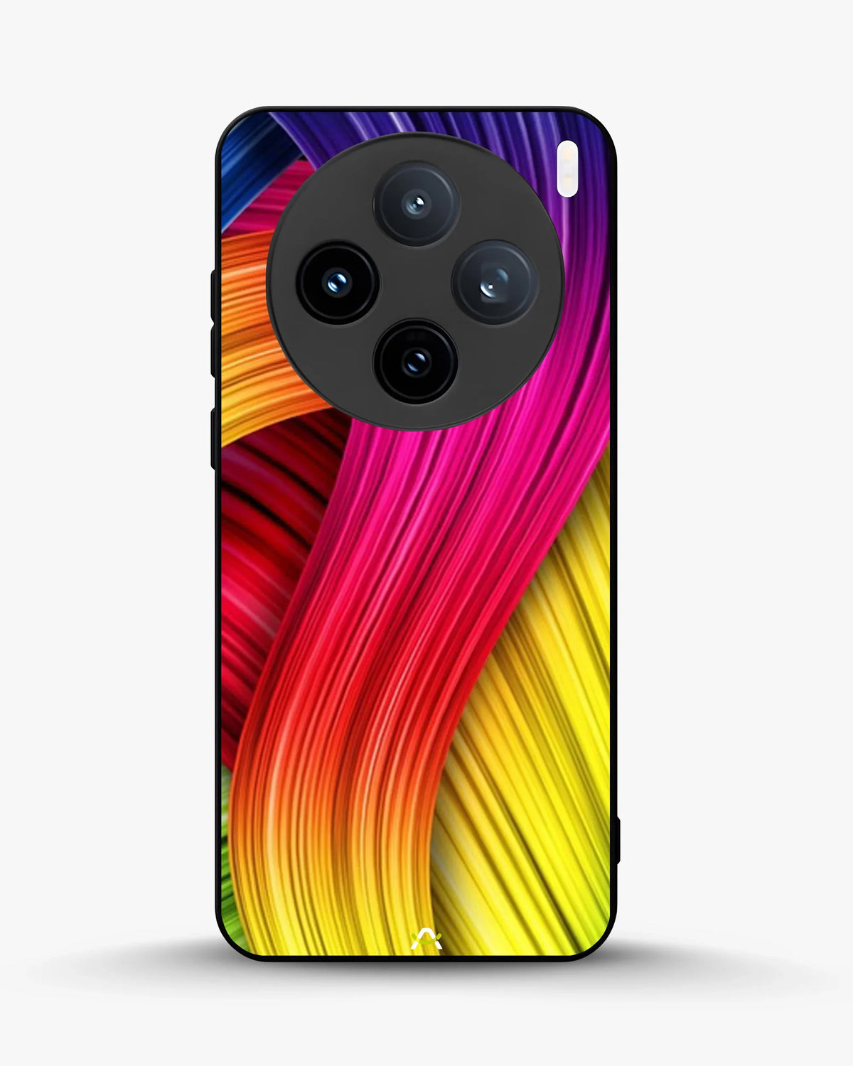 Vibrant Silk Waves Phone Case - Flowing Rainbow Strands Print for iPhone, Samsung, Pixel, OnePlus & Vivo