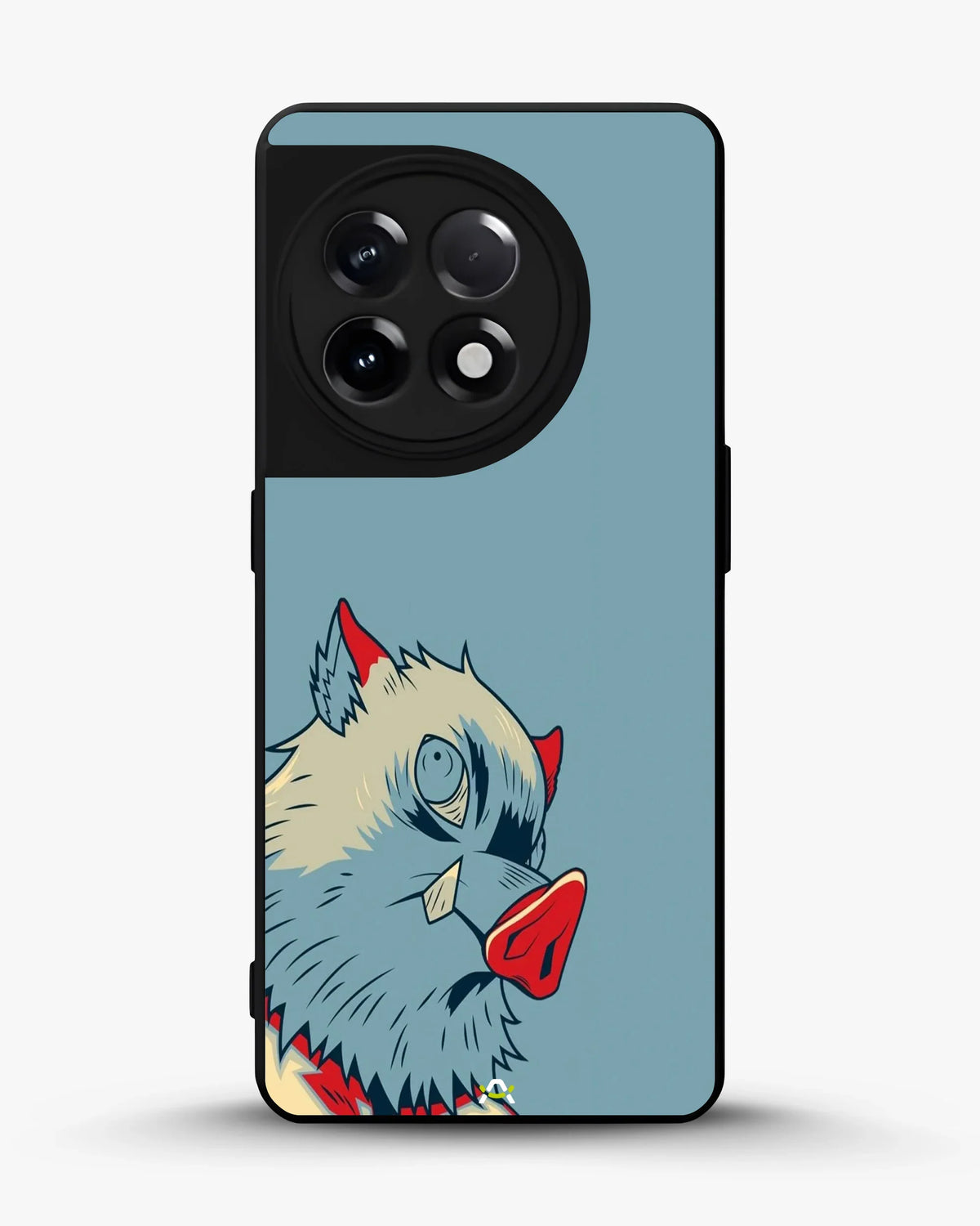 Wolf Graphic Phone Case - Bold Blue & Red Print for iPhone, Samsung, Pixel, OnePlus & Vivo