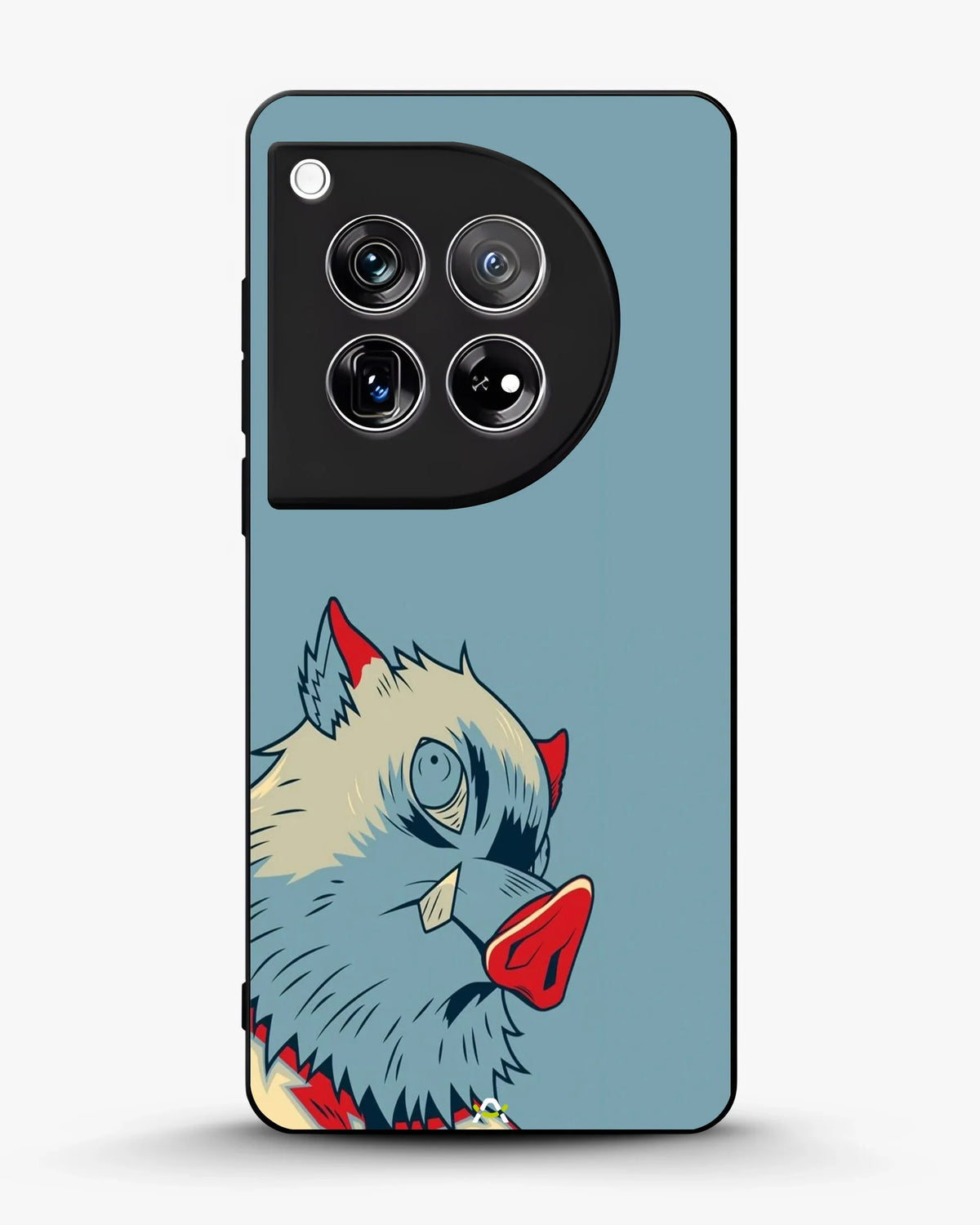 Wolf Graphic Phone Case - Bold Blue & Red Print for iPhone, Samsung, Pixel, OnePlus & Vivo