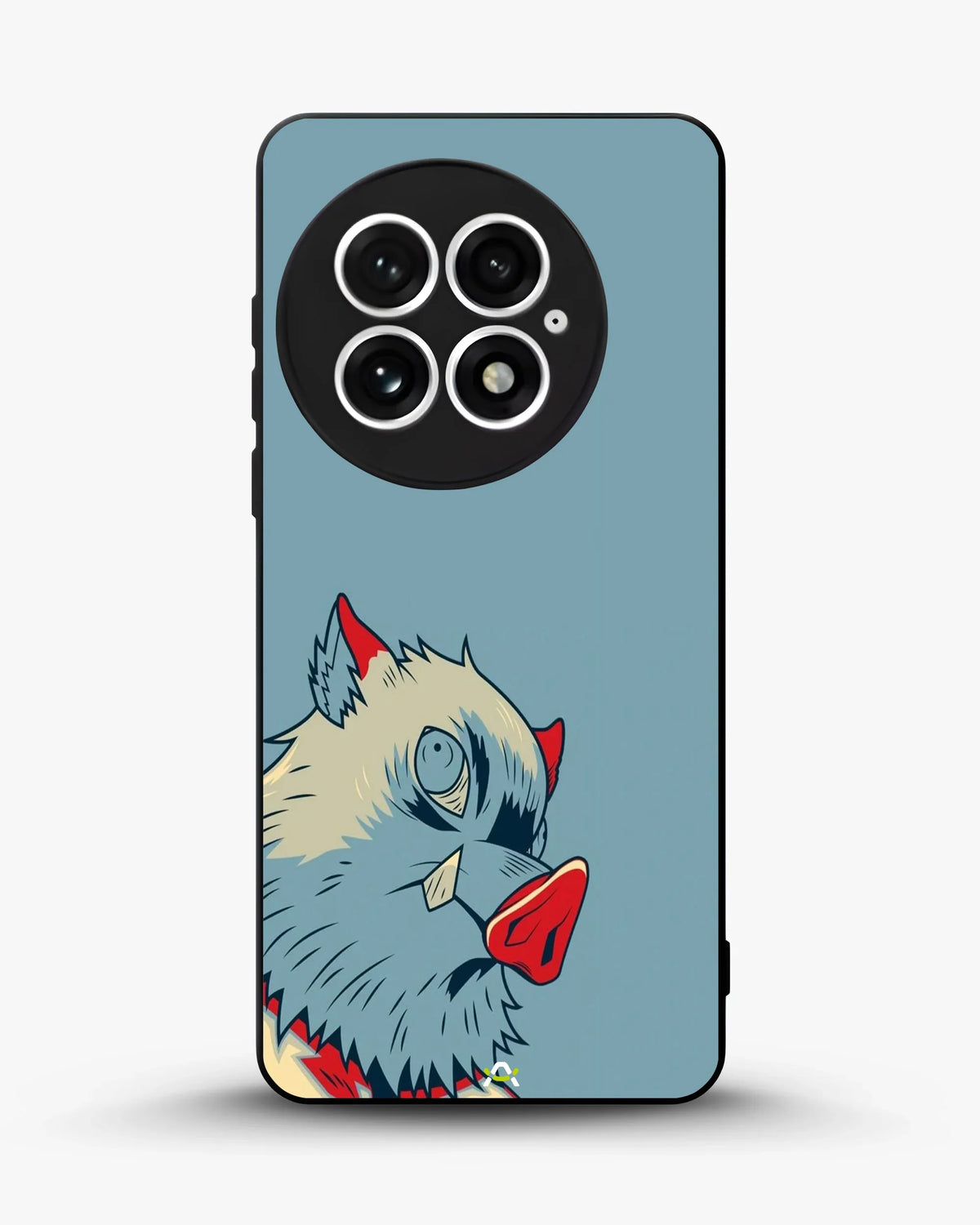 Wolf Graphic Phone Case - Bold Blue & Red Print for iPhone, Samsung, Pixel, OnePlus & Vivo