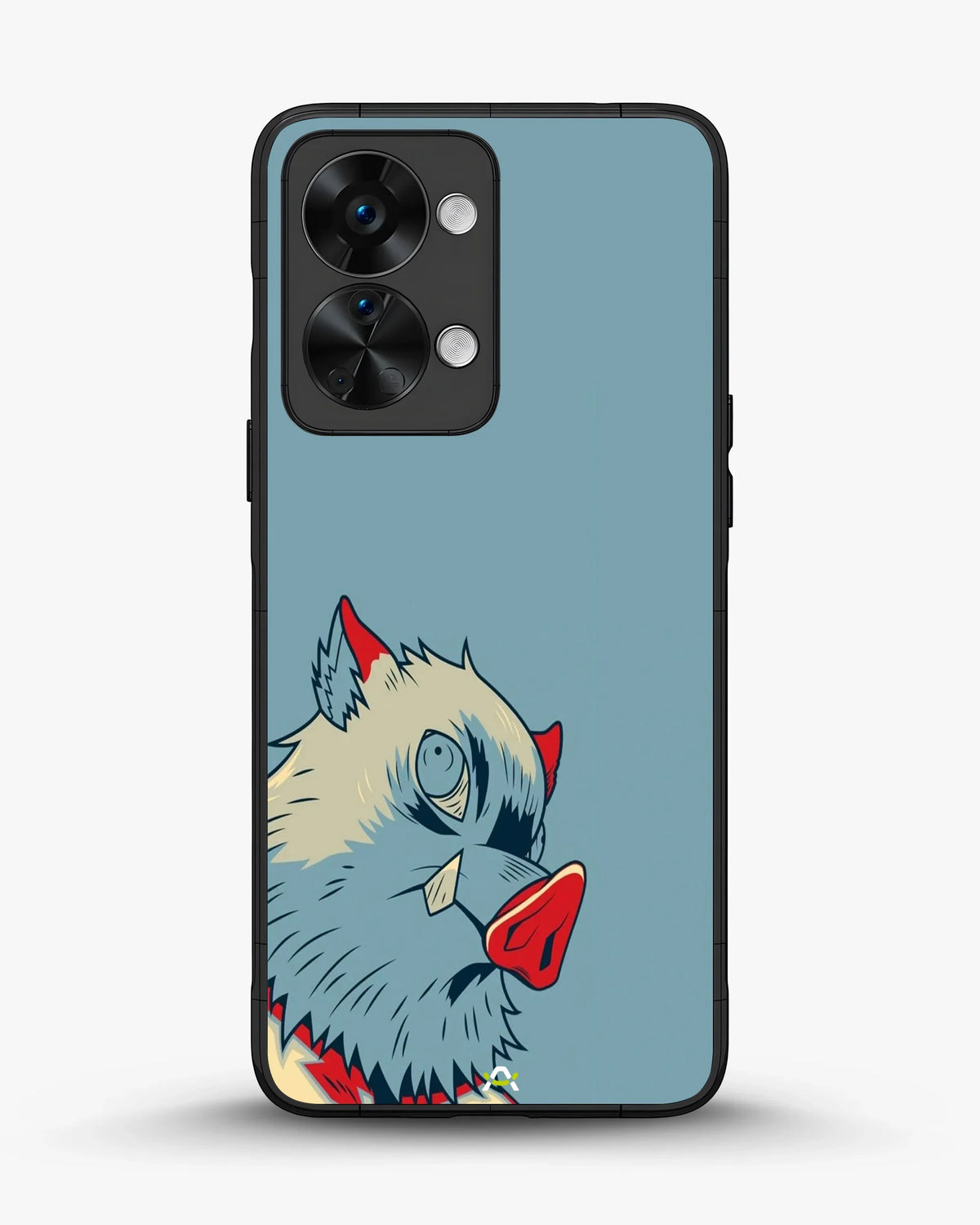 Wolf Graphic Phone Case - Bold Blue & Red Print for iPhone, Samsung, Pixel, OnePlus & Vivo