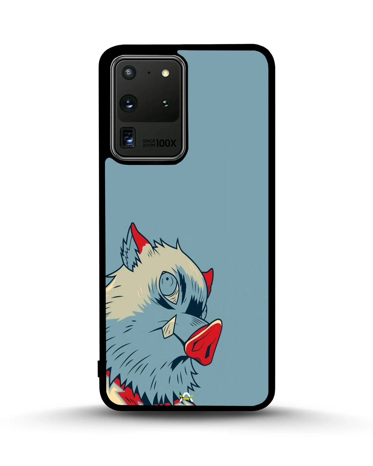 Wolf Graphic Phone Case - Bold Blue & Red Print for iPhone, Samsung, Pixel, OnePlus & Vivo