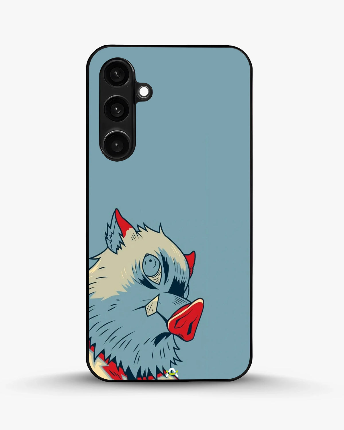 Wolf Graphic Phone Case - Bold Blue & Red Print for iPhone, Samsung, Pixel, OnePlus & Vivo