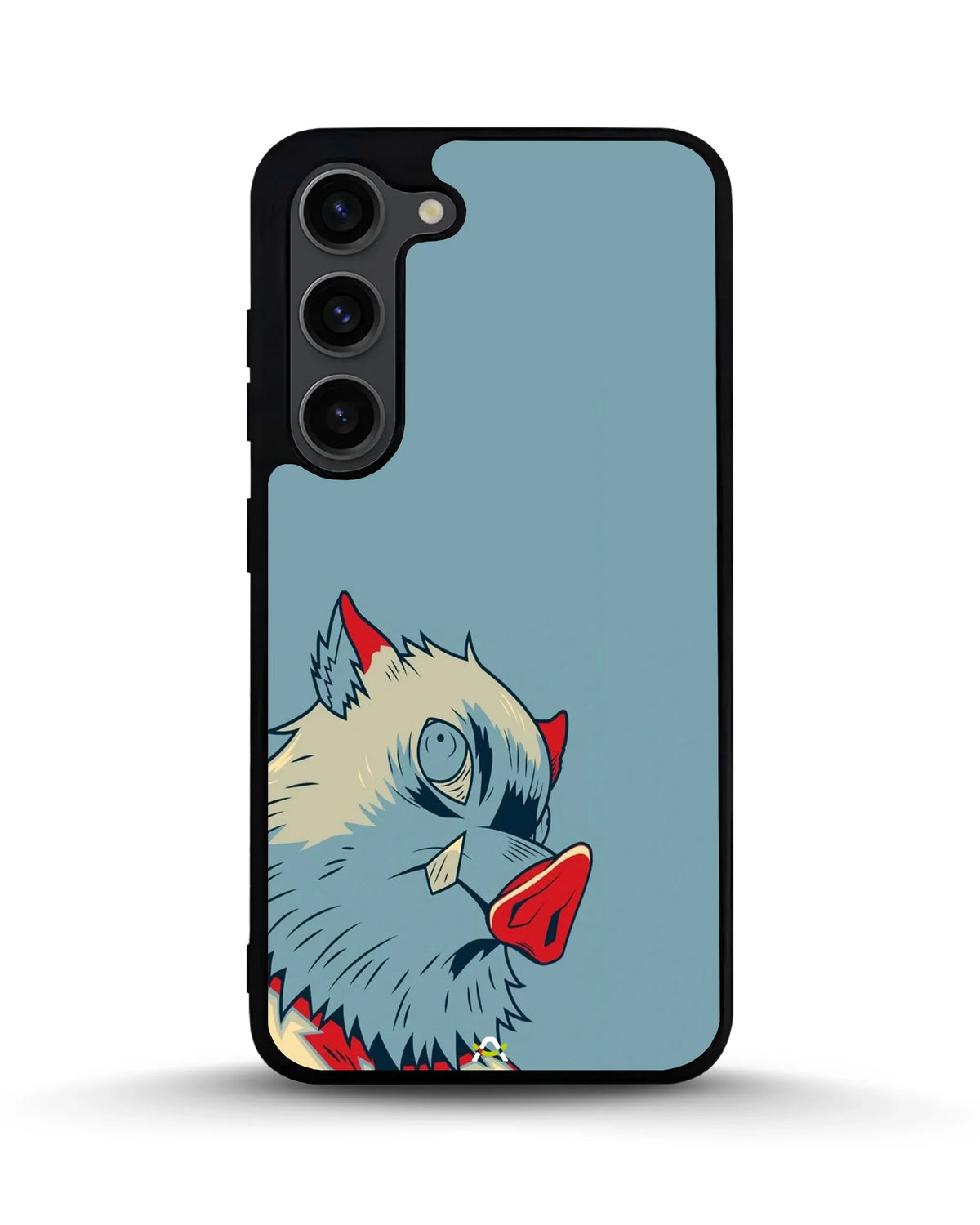 Wolf Graphic Phone Case - Bold Blue & Red Print for iPhone, Samsung, Pixel, OnePlus & Vivo