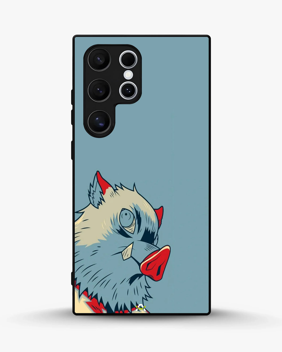 Wolf Graphic Phone Case - Bold Blue & Red Print for iPhone, Samsung, Pixel, OnePlus & Vivo