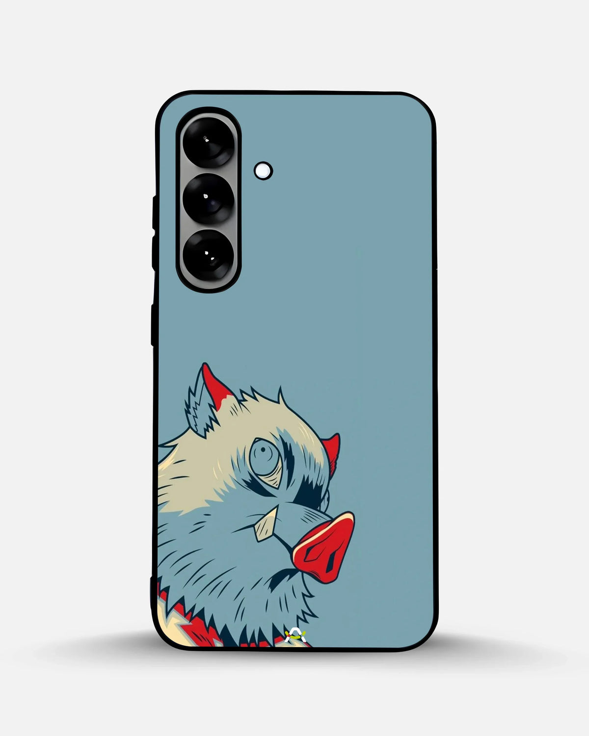 Wolf Graphic Phone Case - Bold Blue & Red Print for iPhone, Samsung, Pixel, OnePlus & Vivo