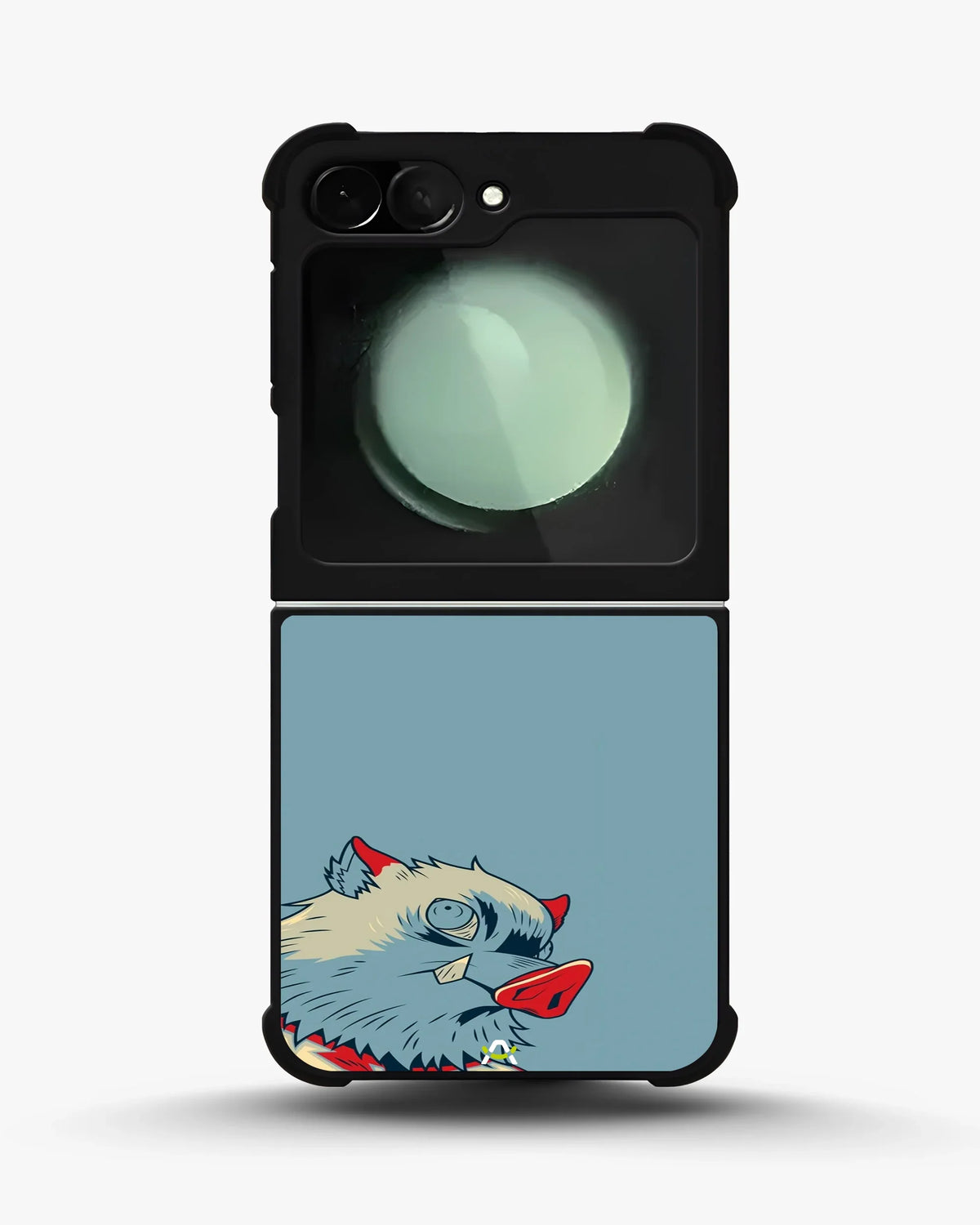 Wolf Graphic Phone Case - Bold Blue & Red Print for iPhone, Samsung, Pixel, OnePlus & Vivo