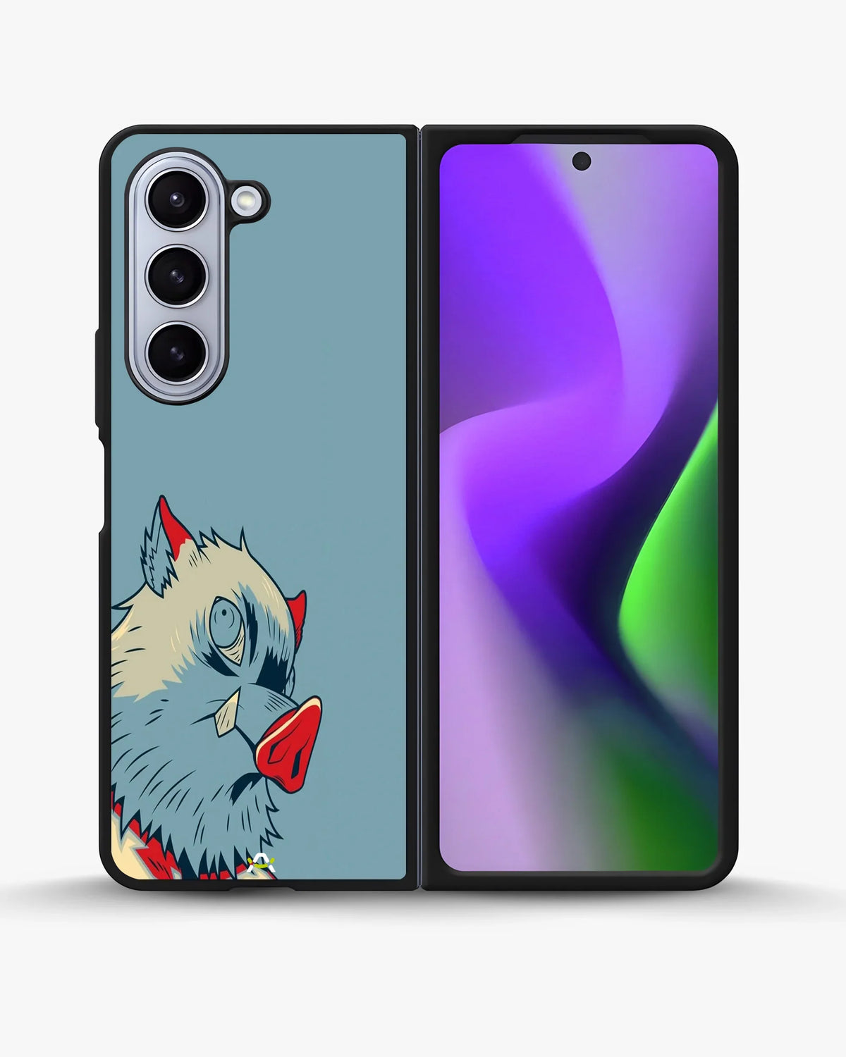 Wolf Graphic Phone Case - Bold Blue & Red Print for iPhone, Samsung, Pixel, OnePlus & Vivo