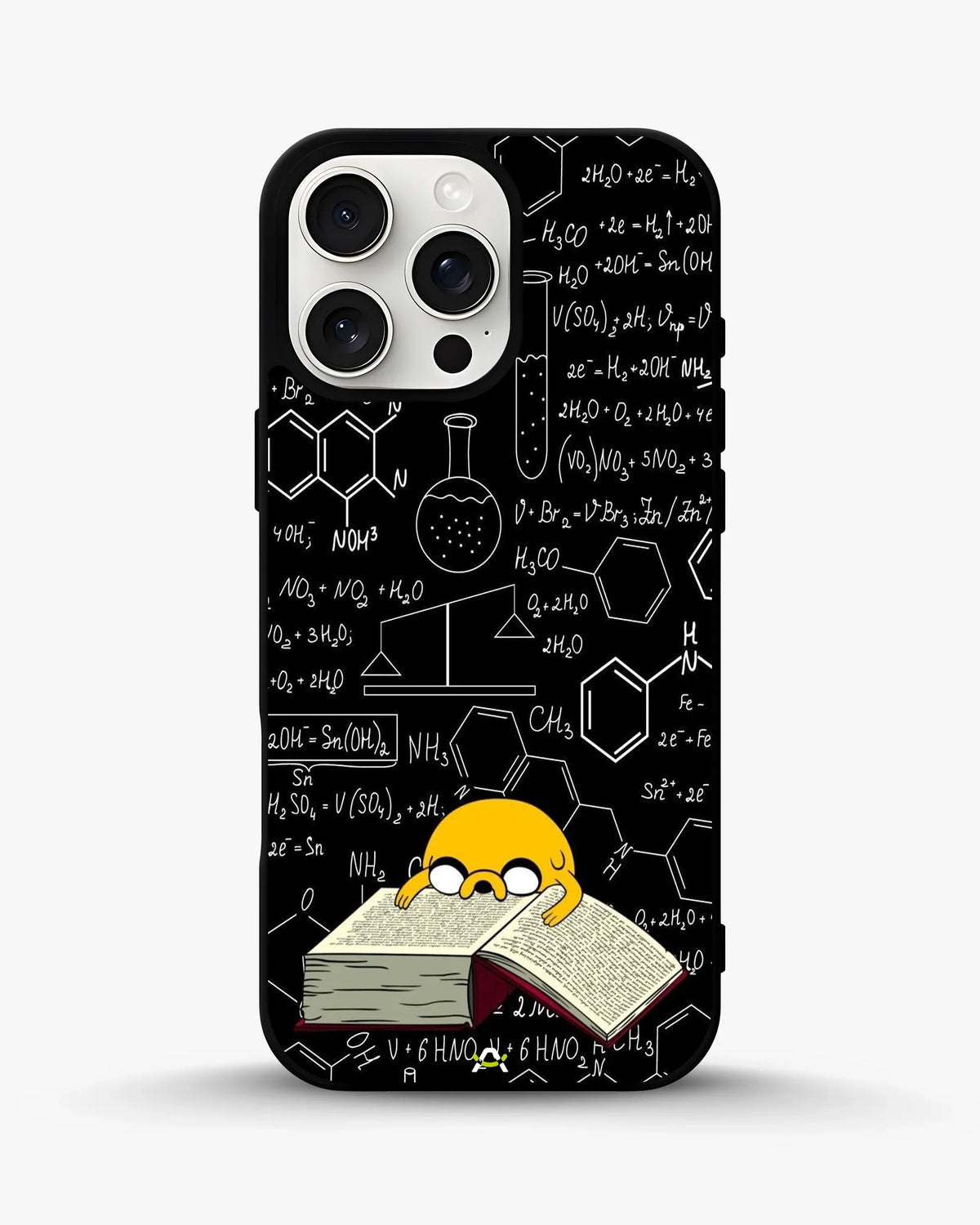 Yellow Cartoon Dog Phone Case - Quirky Black & Yellow Print for iPhone, Samsung, Pixel, OnePlus & Vivo