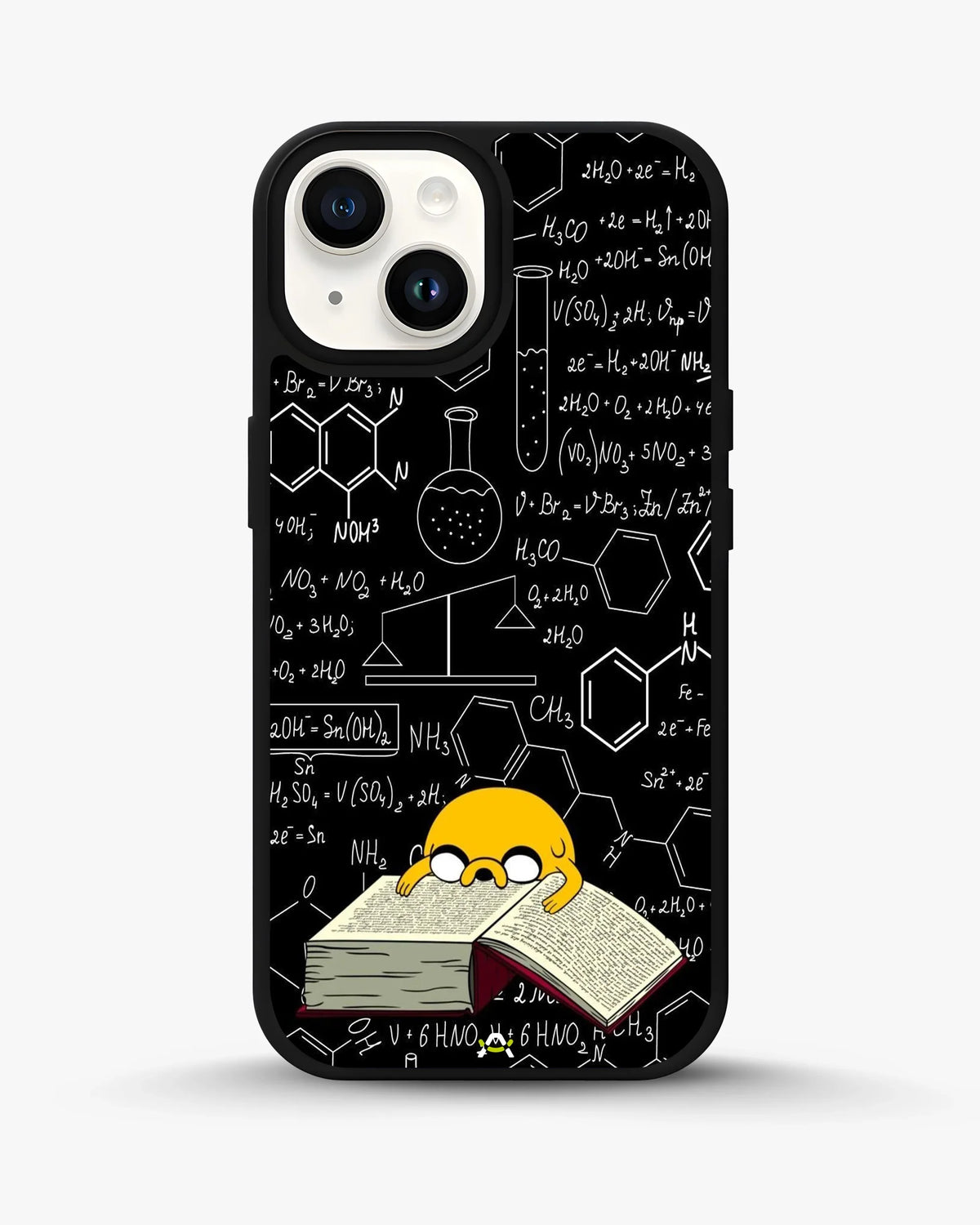Yellow Cartoon Dog Phone Case - Quirky Black & Yellow Print for iPhone, Samsung, Pixel, OnePlus & Vivo