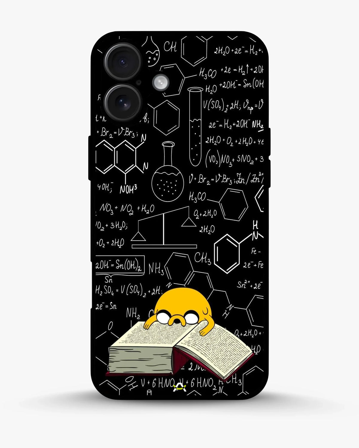 Yellow Cartoon Dog Phone Case - Quirky Black & Yellow Print for iPhone, Samsung, Pixel, OnePlus & Vivo