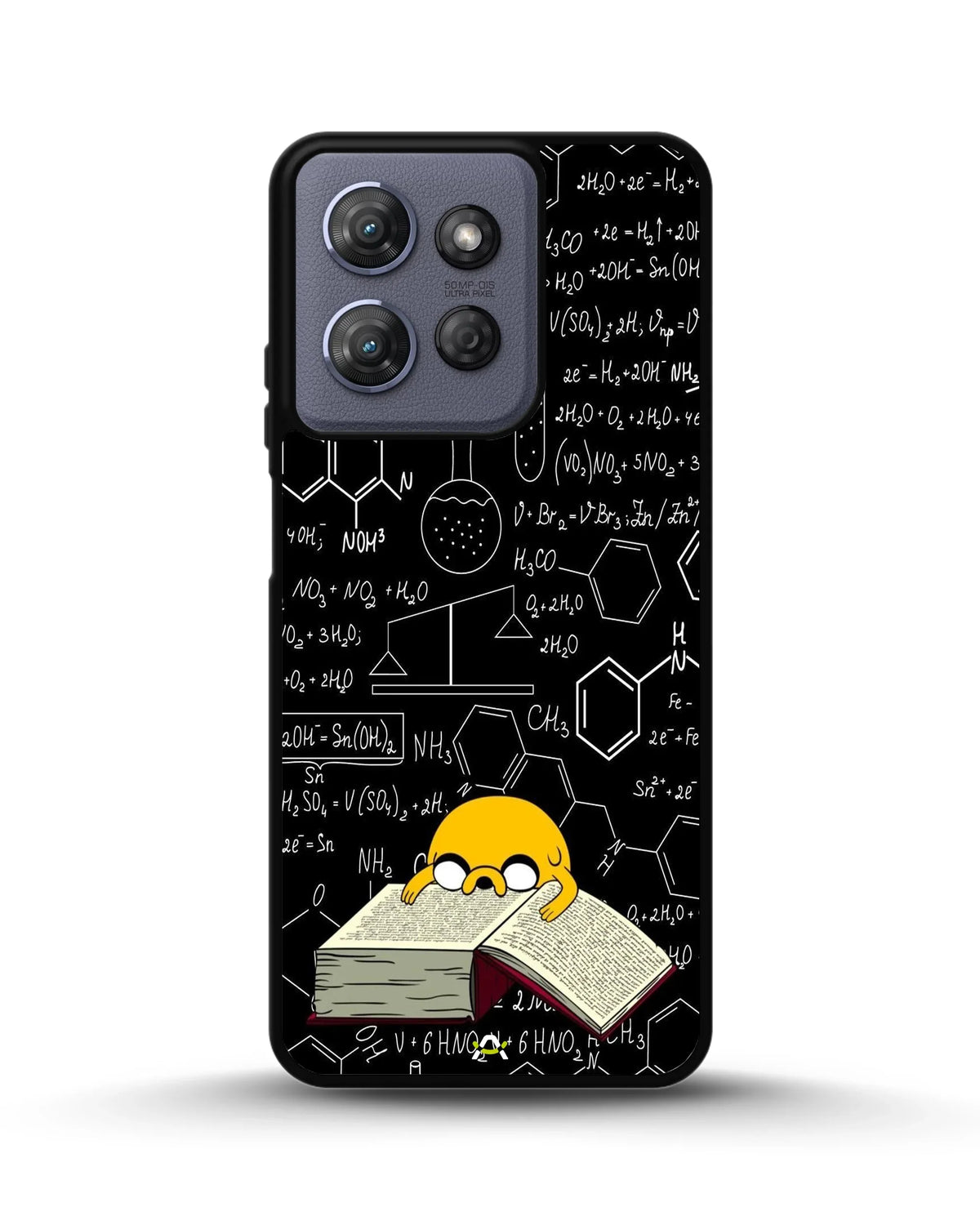 Yellow Cartoon Dog Phone Case - Quirky Black & Yellow Print for iPhone, Samsung, Pixel, OnePlus & Vivo