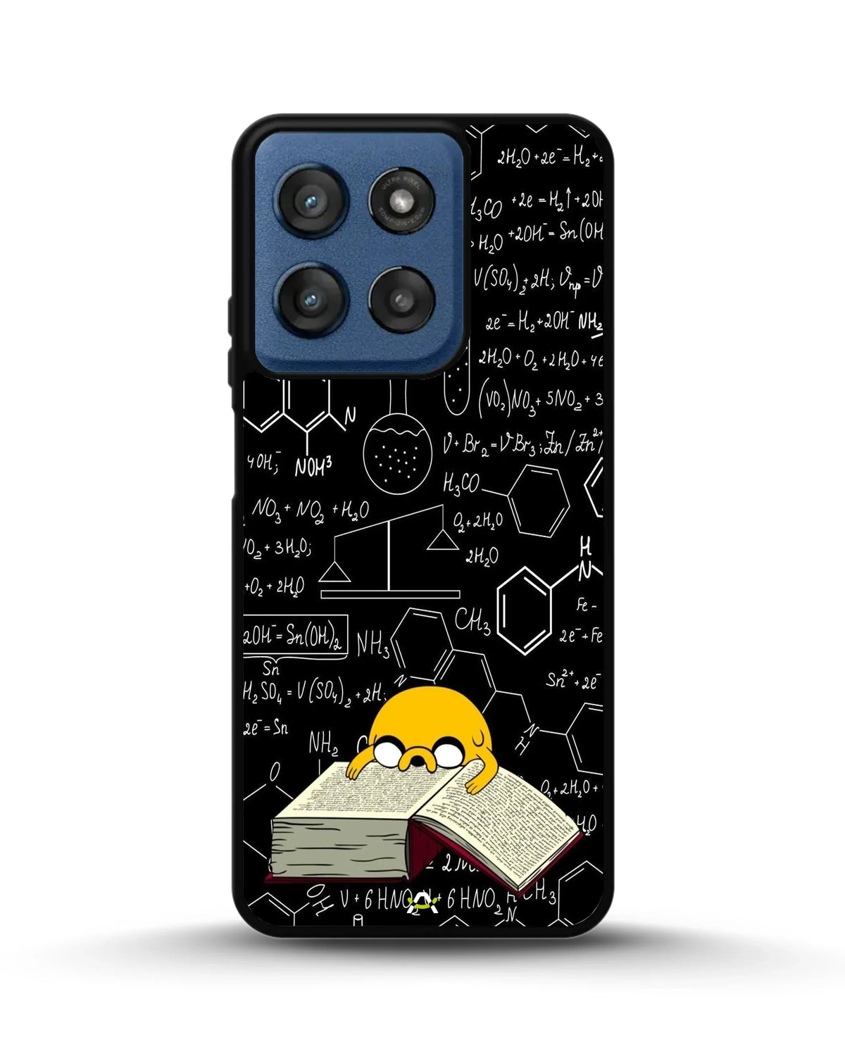 Yellow Cartoon Dog Phone Case - Quirky Black & Yellow Print for iPhone, Samsung, Pixel, OnePlus & Vivo