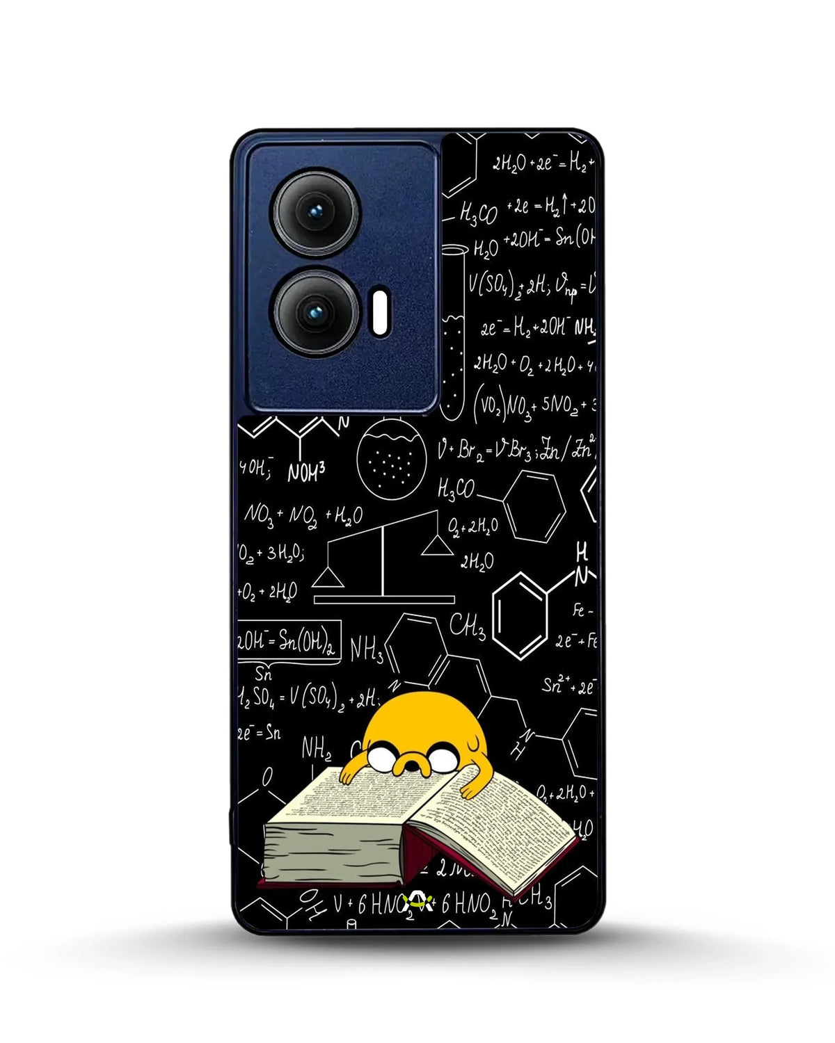 Yellow Cartoon Dog Phone Case - Quirky Black & Yellow Print for iPhone, Samsung, Pixel, OnePlus & Vivo