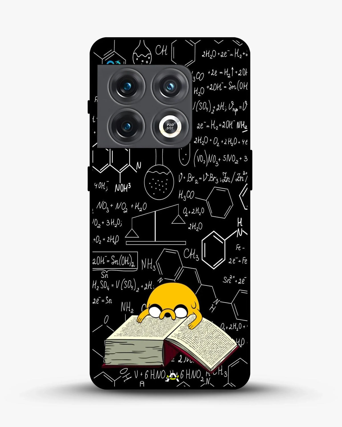Yellow Cartoon Dog Phone Case - Quirky Black & Yellow Print for iPhone, Samsung, Pixel, OnePlus & Vivo