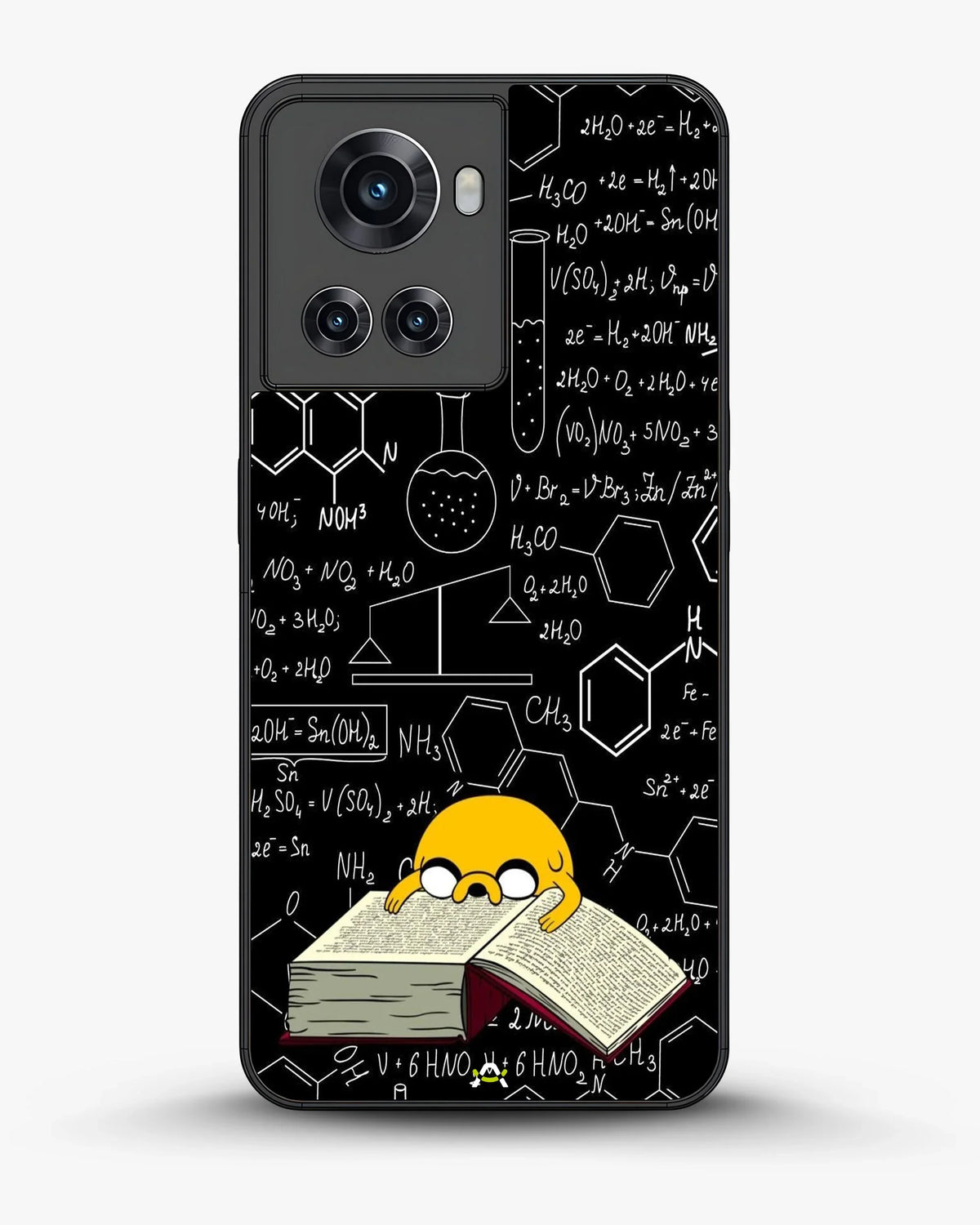 Yellow Cartoon Dog Phone Case - Quirky Black & Yellow Print for iPhone, Samsung, Pixel, OnePlus & Vivo