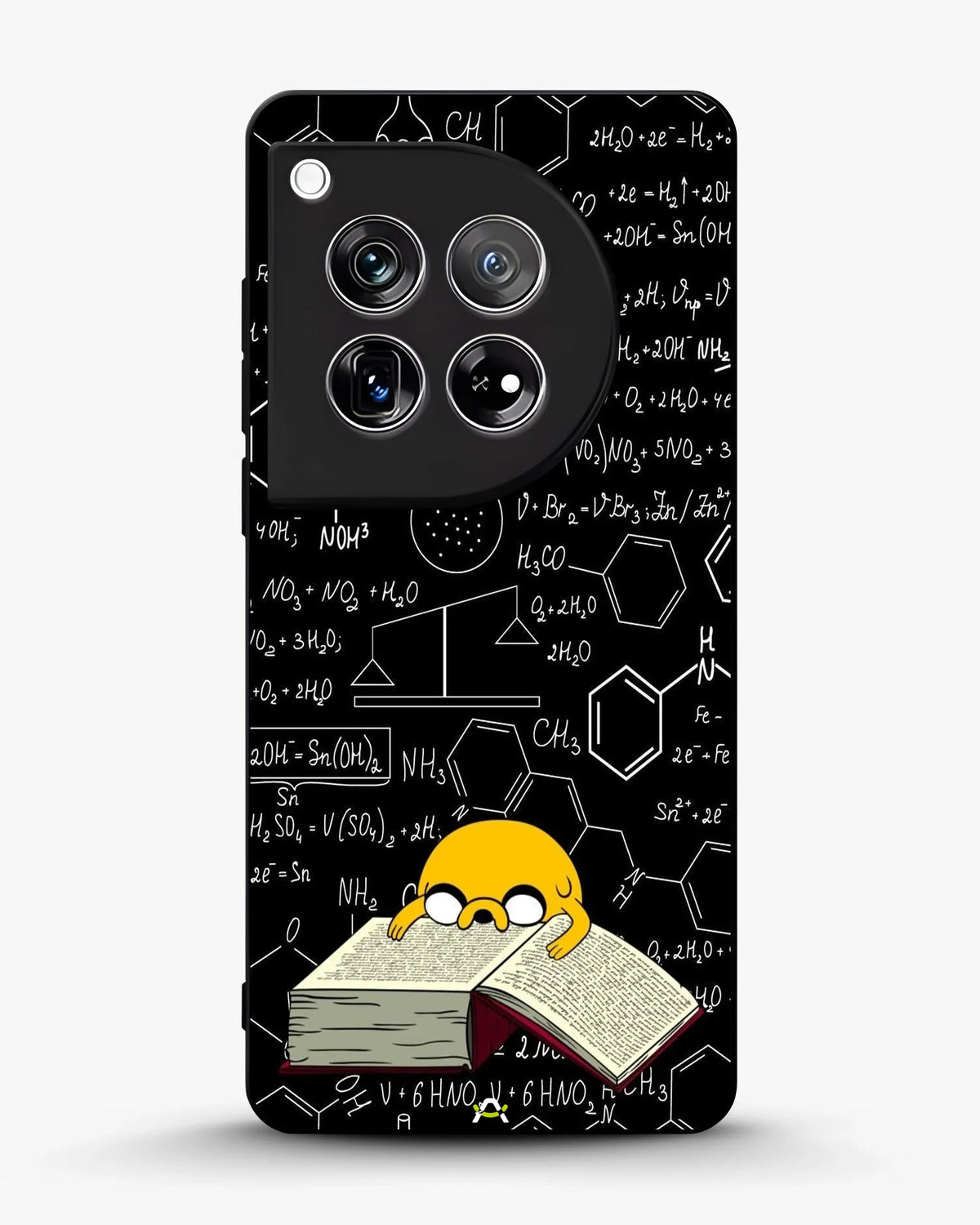 Yellow Cartoon Dog Phone Case - Quirky Black & Yellow Print for iPhone, Samsung, Pixel, OnePlus & Vivo