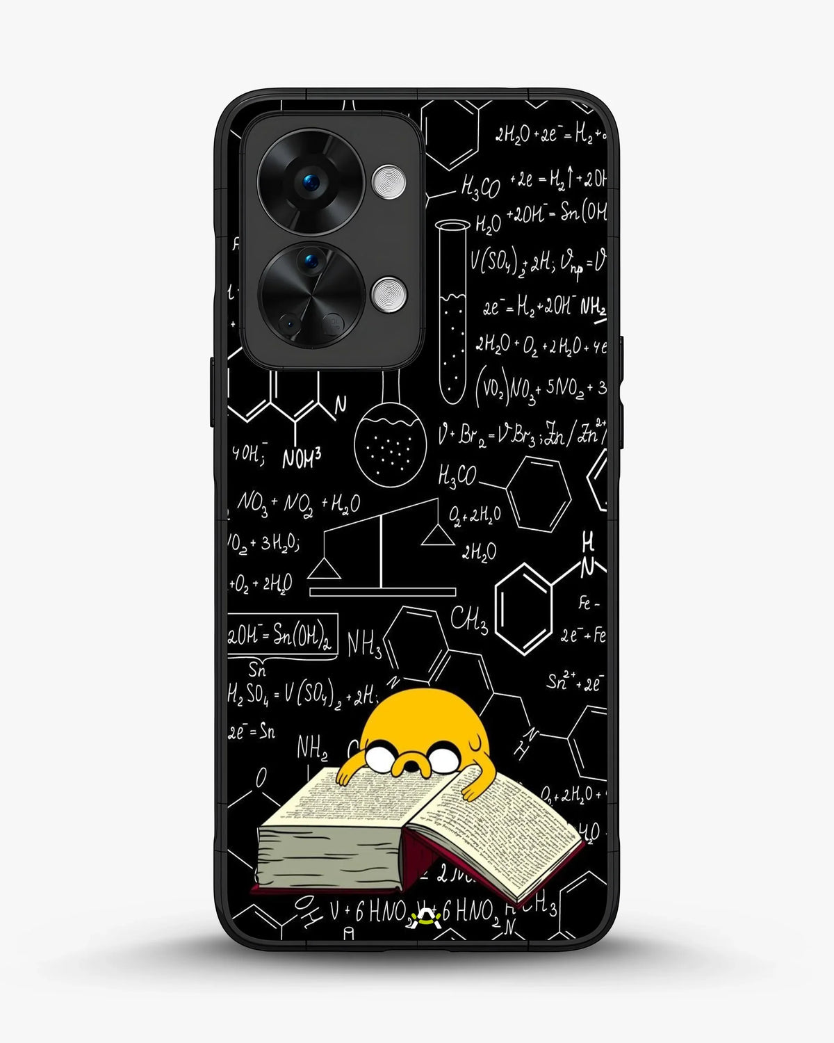 Yellow Cartoon Dog Phone Case - Quirky Black & Yellow Print for iPhone, Samsung, Pixel, OnePlus & Vivo
