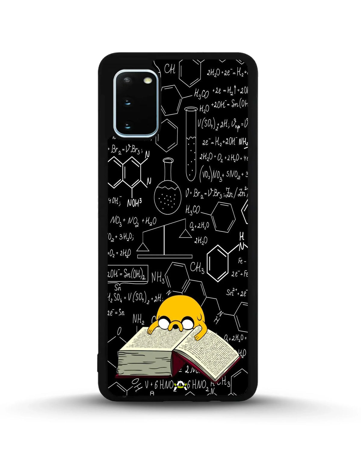 Yellow Cartoon Dog Phone Case - Quirky Black & Yellow Print for iPhone, Samsung, Pixel, OnePlus & Vivo