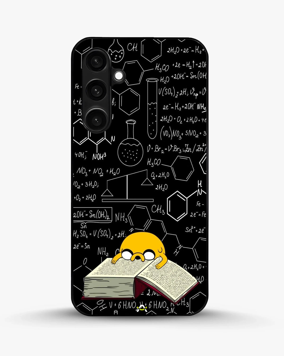 Yellow Cartoon Dog Phone Case - Quirky Black & Yellow Print for iPhone, Samsung, Pixel, OnePlus & Vivo