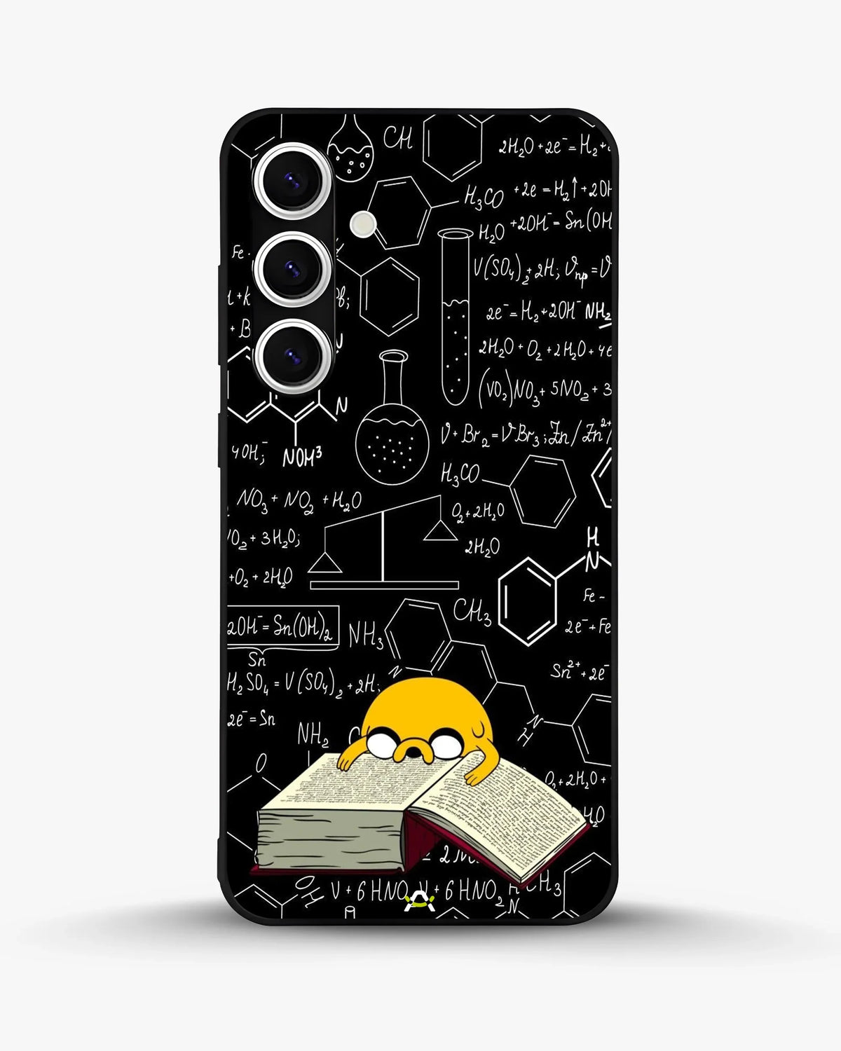 Yellow Cartoon Dog Phone Case - Quirky Black & Yellow Print for iPhone, Samsung, Pixel, OnePlus & Vivo