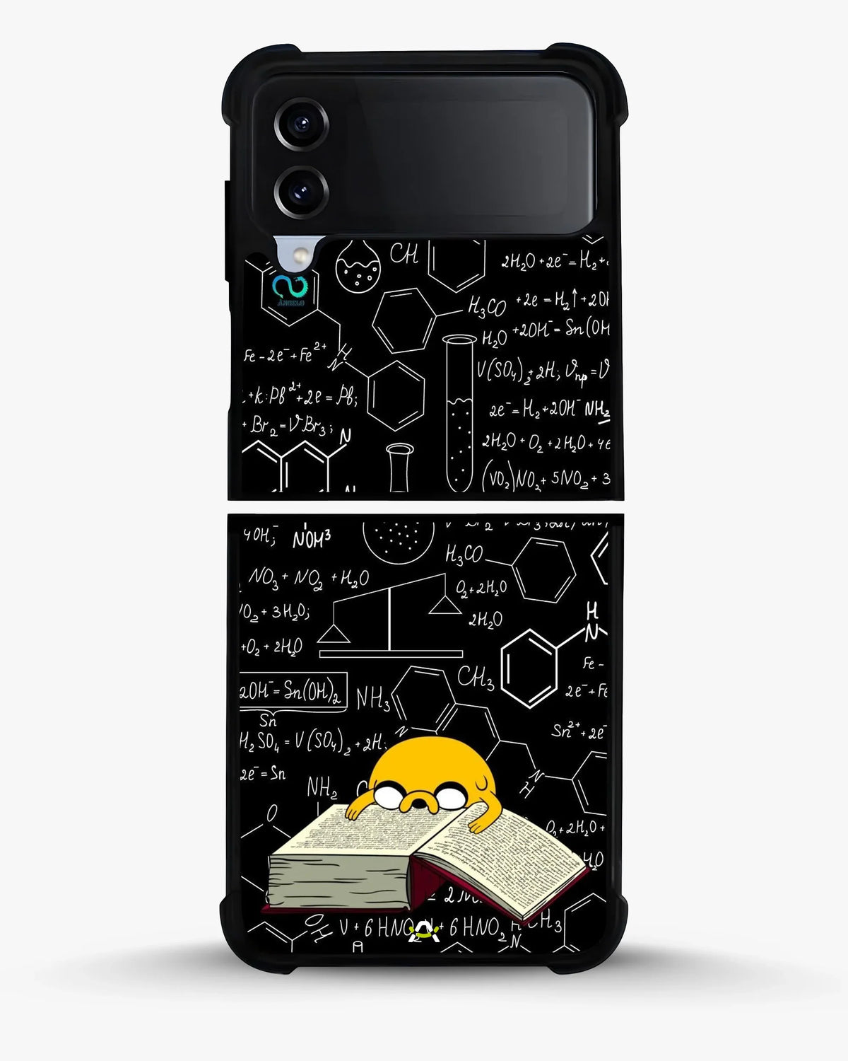 Yellow Cartoon Dog Phone Case - Quirky Black & Yellow Print for iPhone, Samsung, Pixel, OnePlus & Vivo