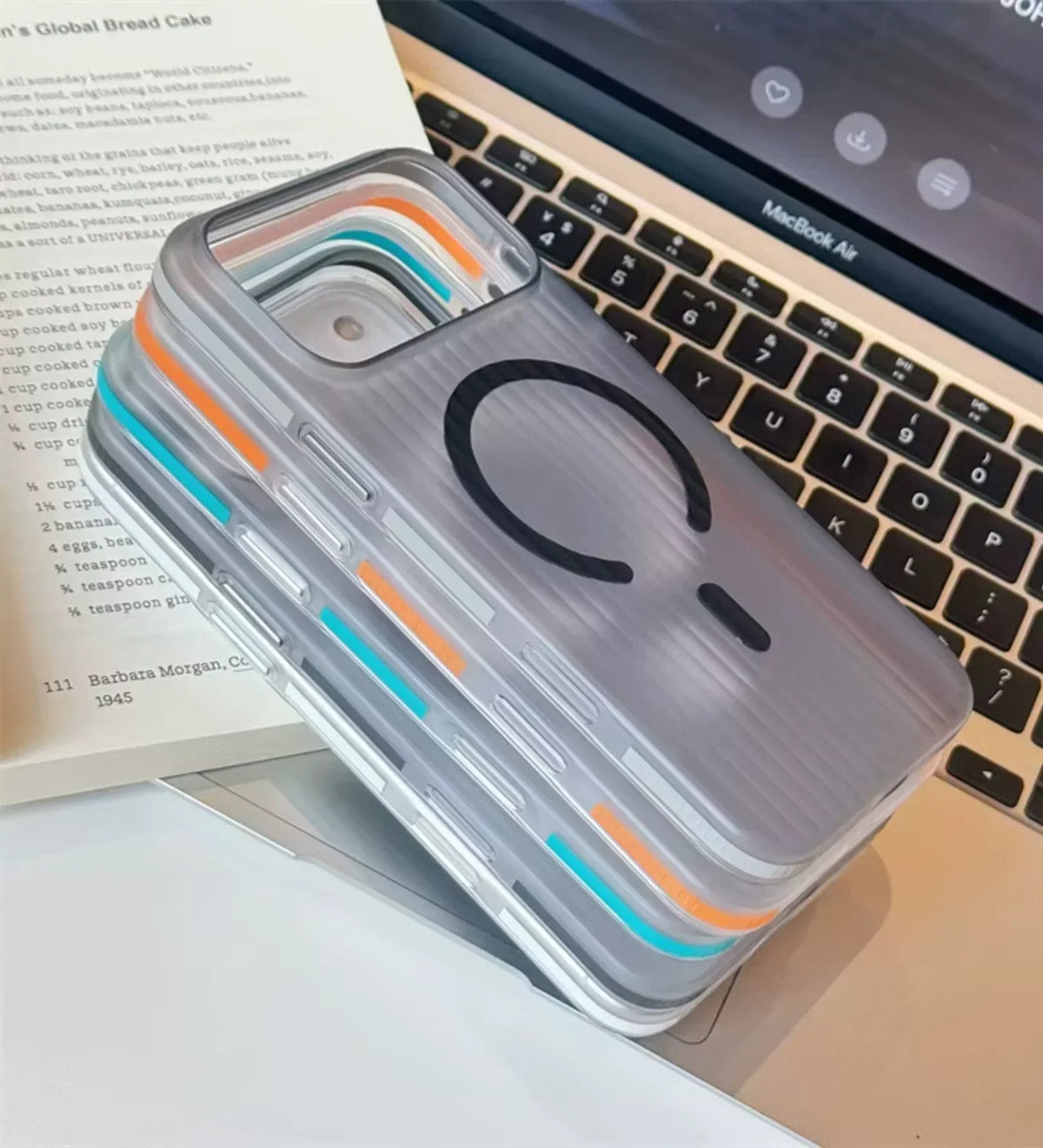 Corrugated Hybrid MagSafe Case Cover for iPhone - Desert