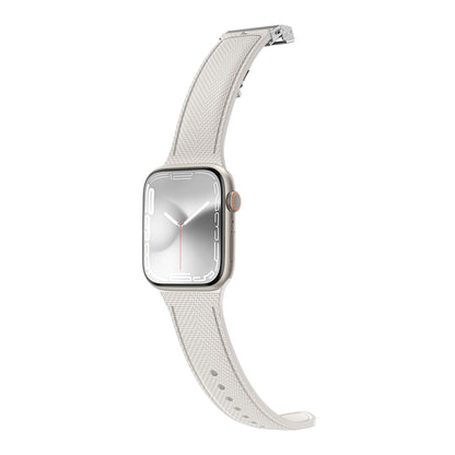 Apple Watch Band - TITAN SWIFT Silicone Band with Leather Texture