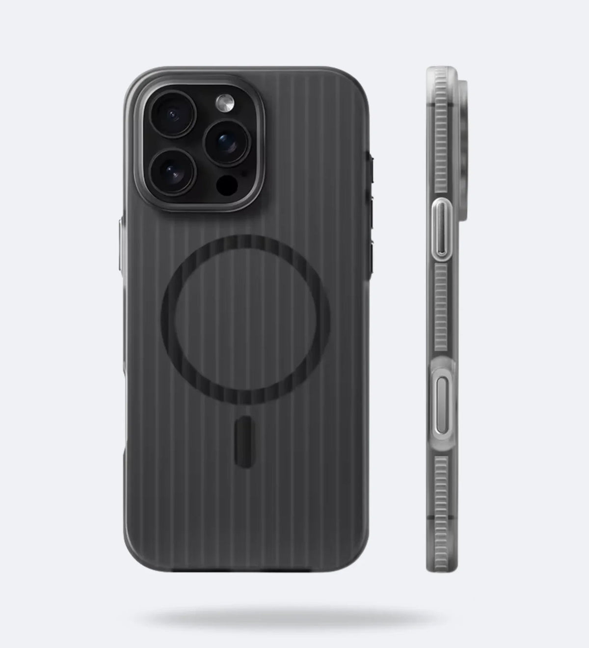 Corrugated Hybrid MagSafe Case for iPhone - Black
